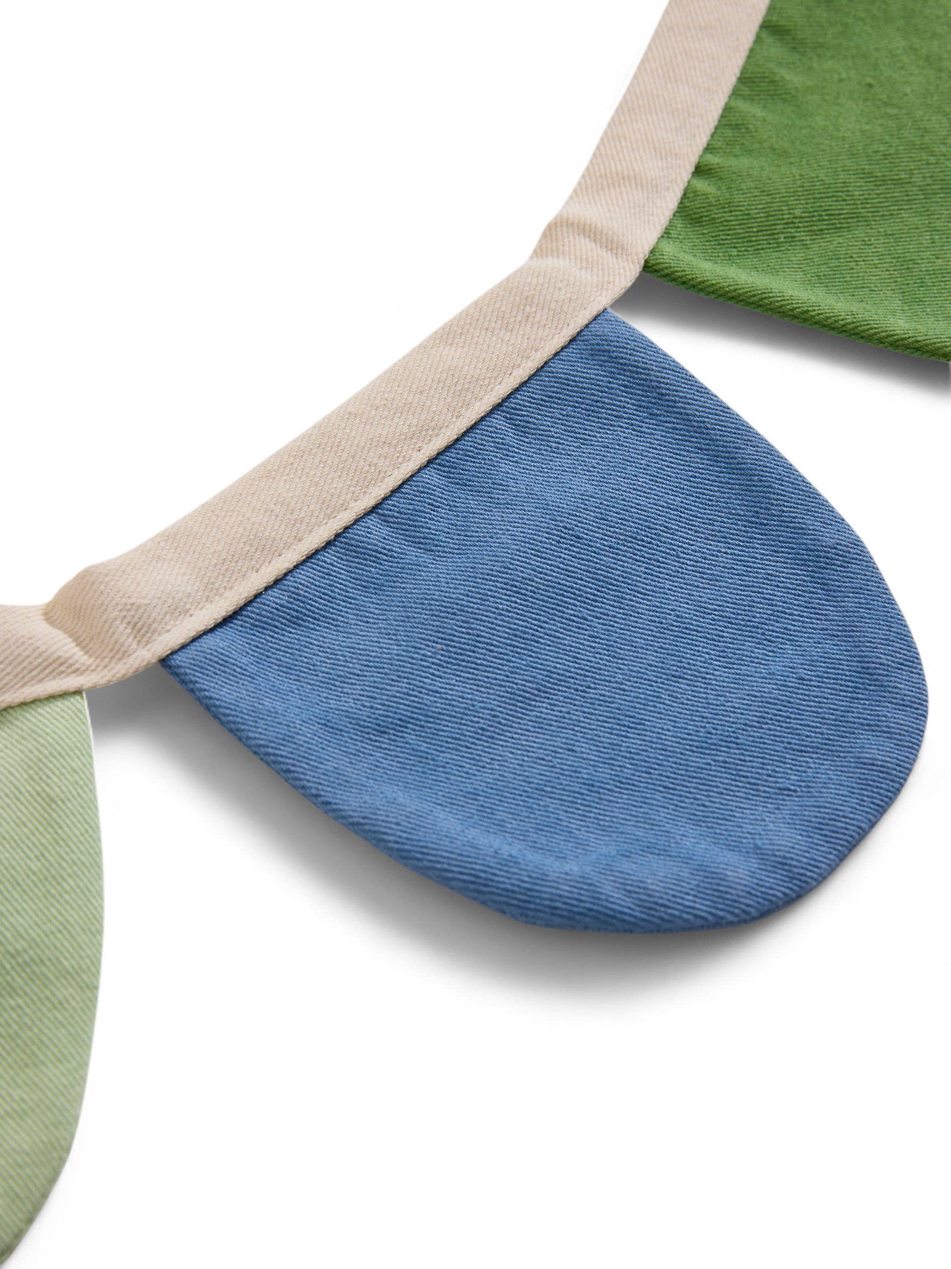 Wanddecoraties Hana Beige/Blauw in Botanicals&Florals-ontwerp van 100% Katoen door Lytte