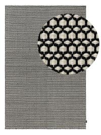 Wollteppich Hera Beige/Schwarz