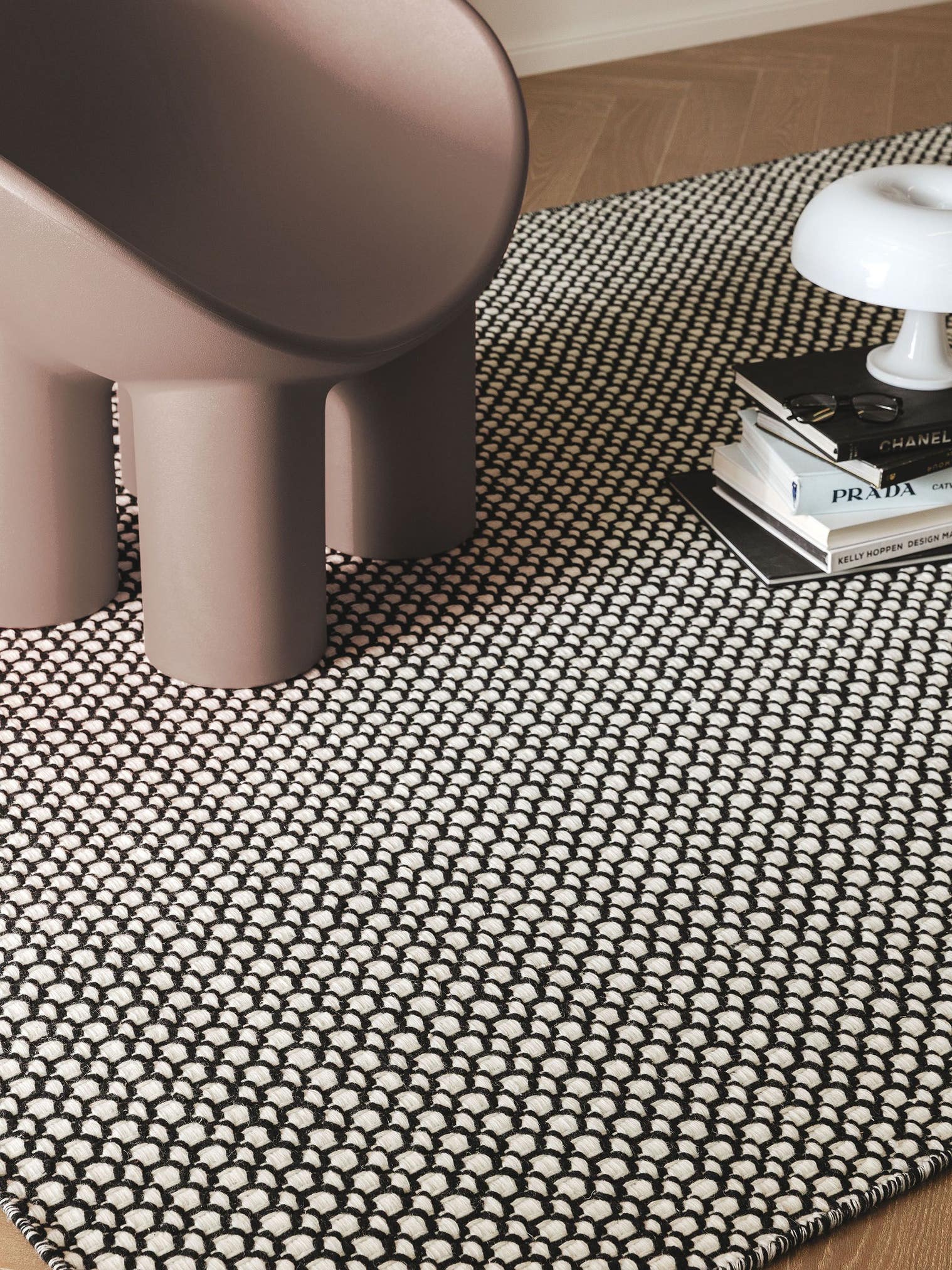 Alfombra de 100% Lana (de Nueva Zelanda) en Beige con un pelo de {{Placeholder_Pile Height}} de altura de benuta Finest