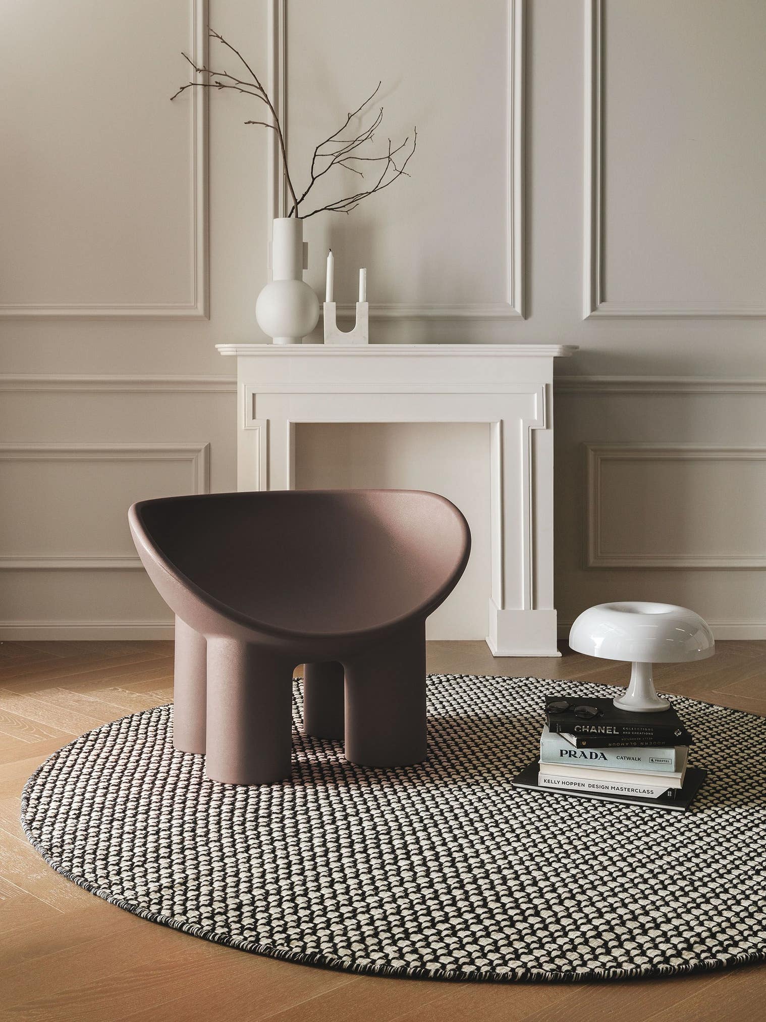 Rug made of 100% Wool from (New Zealand) in Black with a 21 - 30 mm high pile by benuta Finest