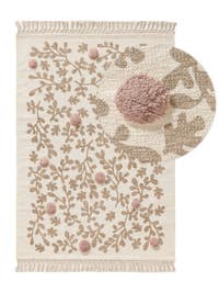 Kinderteppich Hana Cream/Rosa