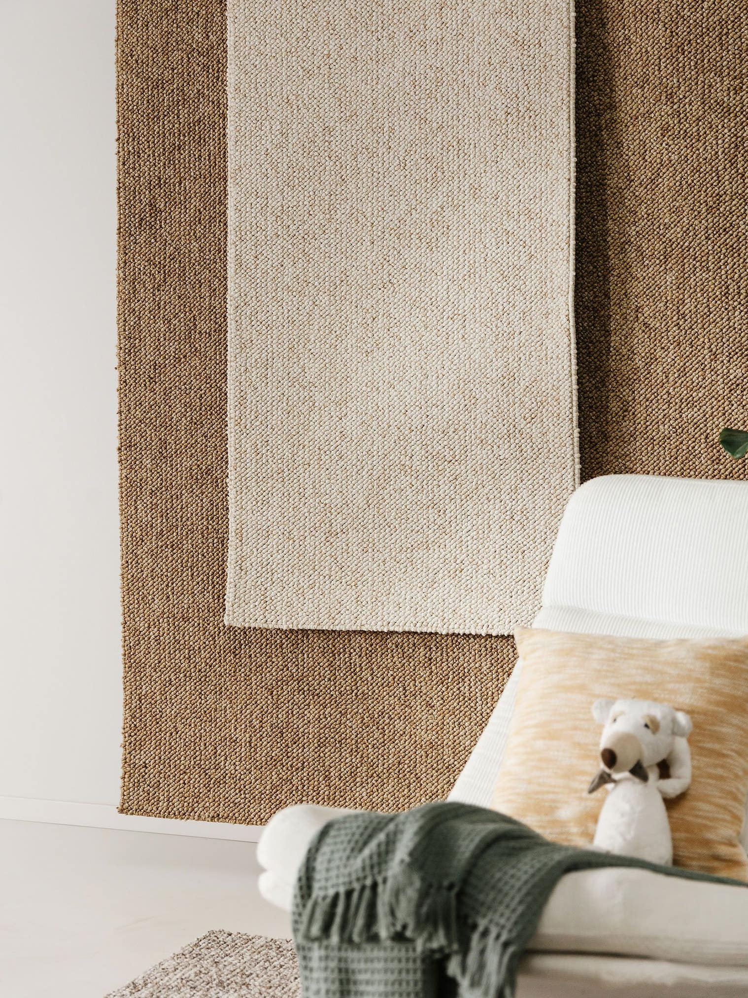 Rug made of 100% Polypropylene in Brown with a 6 - 10 mm high pile by benuta Nest