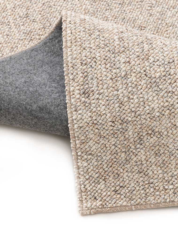 Rug made of 100% Polyester in Beige with a 6 - 10 mm high pile by benuta Nest