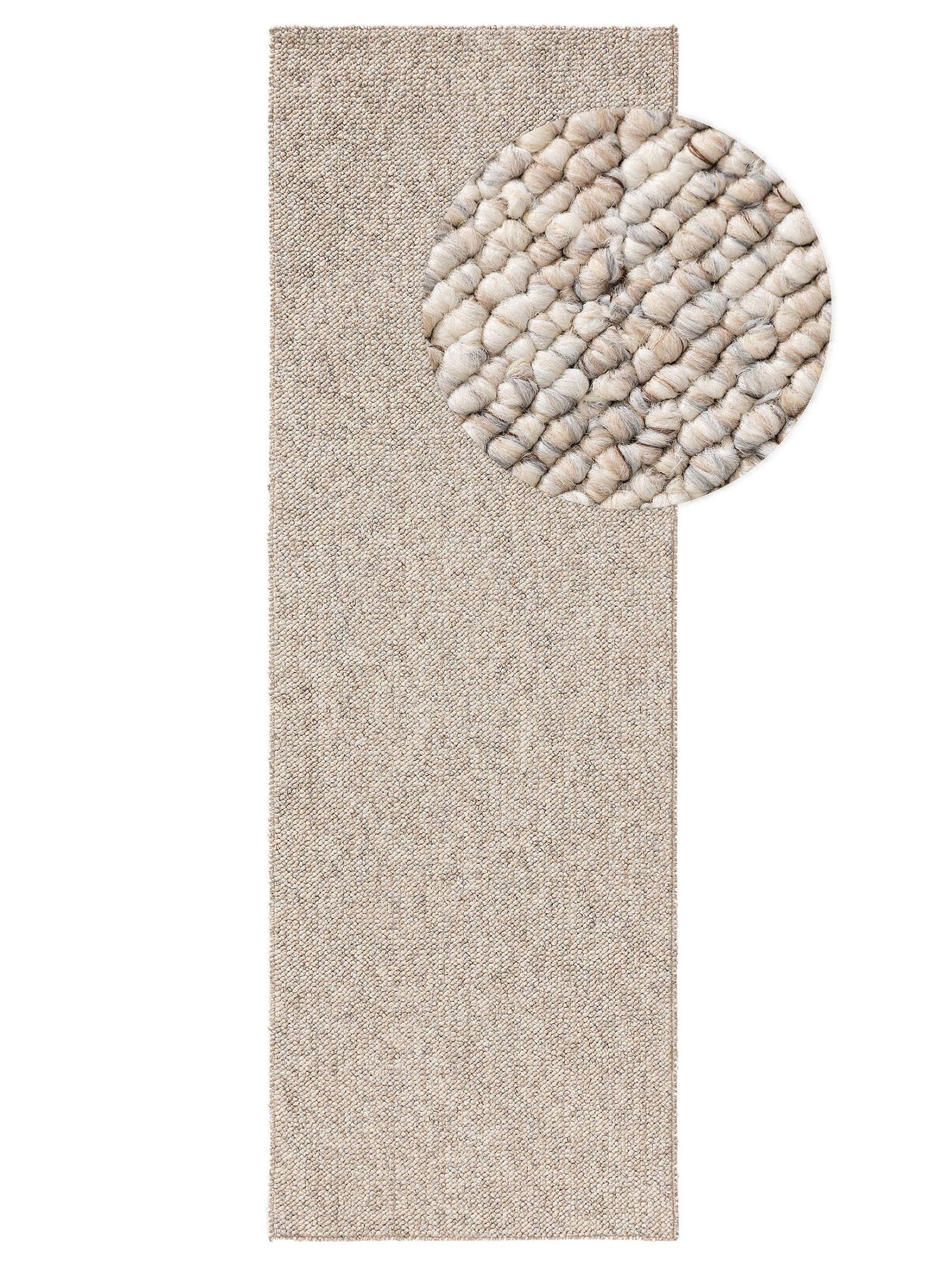 Teppich aus 100% Polypropylen in Beige mit 6 bis 10 mm hohem Flor von benuta Nest