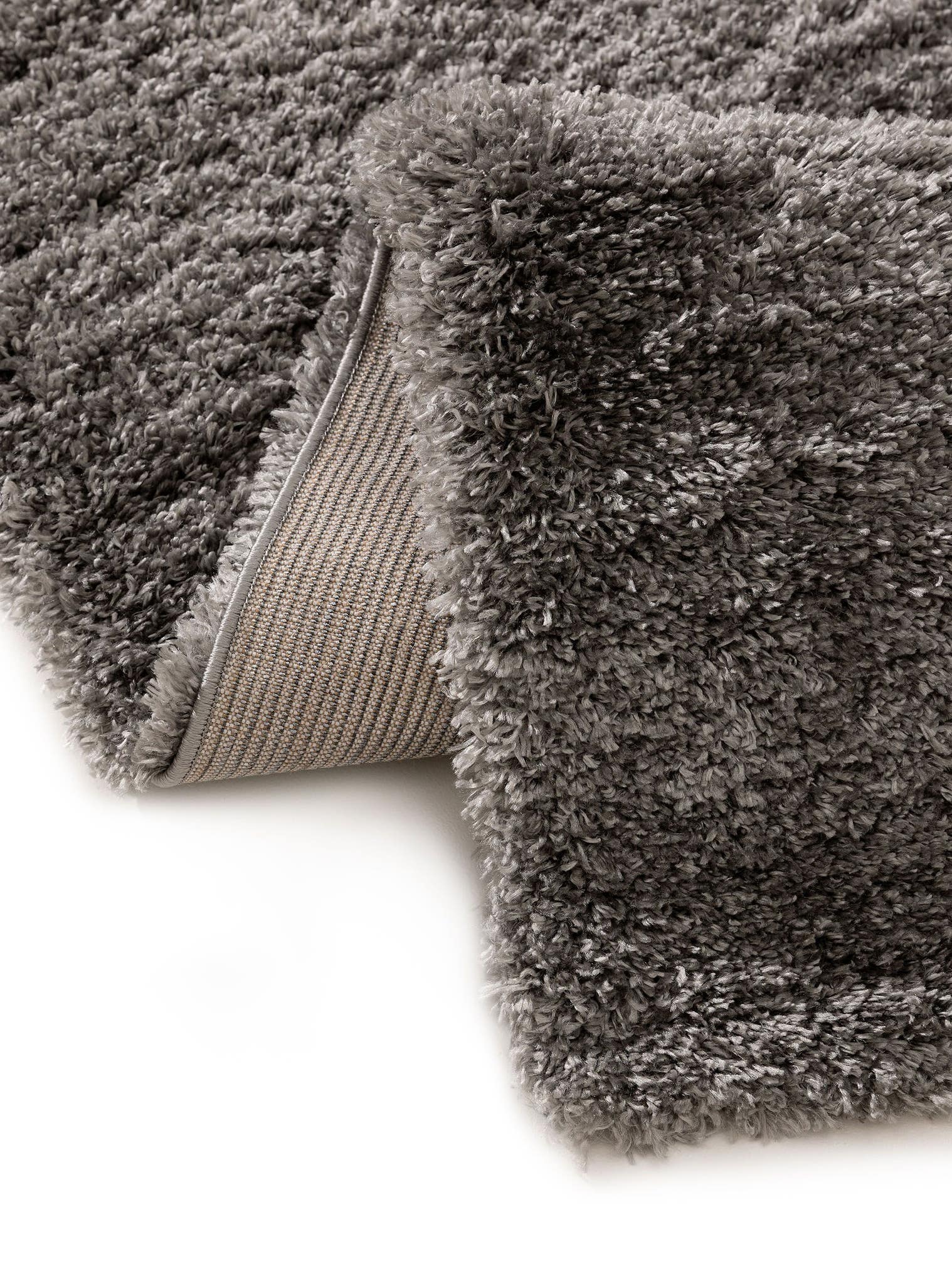Tappeto di 100% Polipropilene in Grigio con pelo alto 41 - 50 mm da benuta Pop