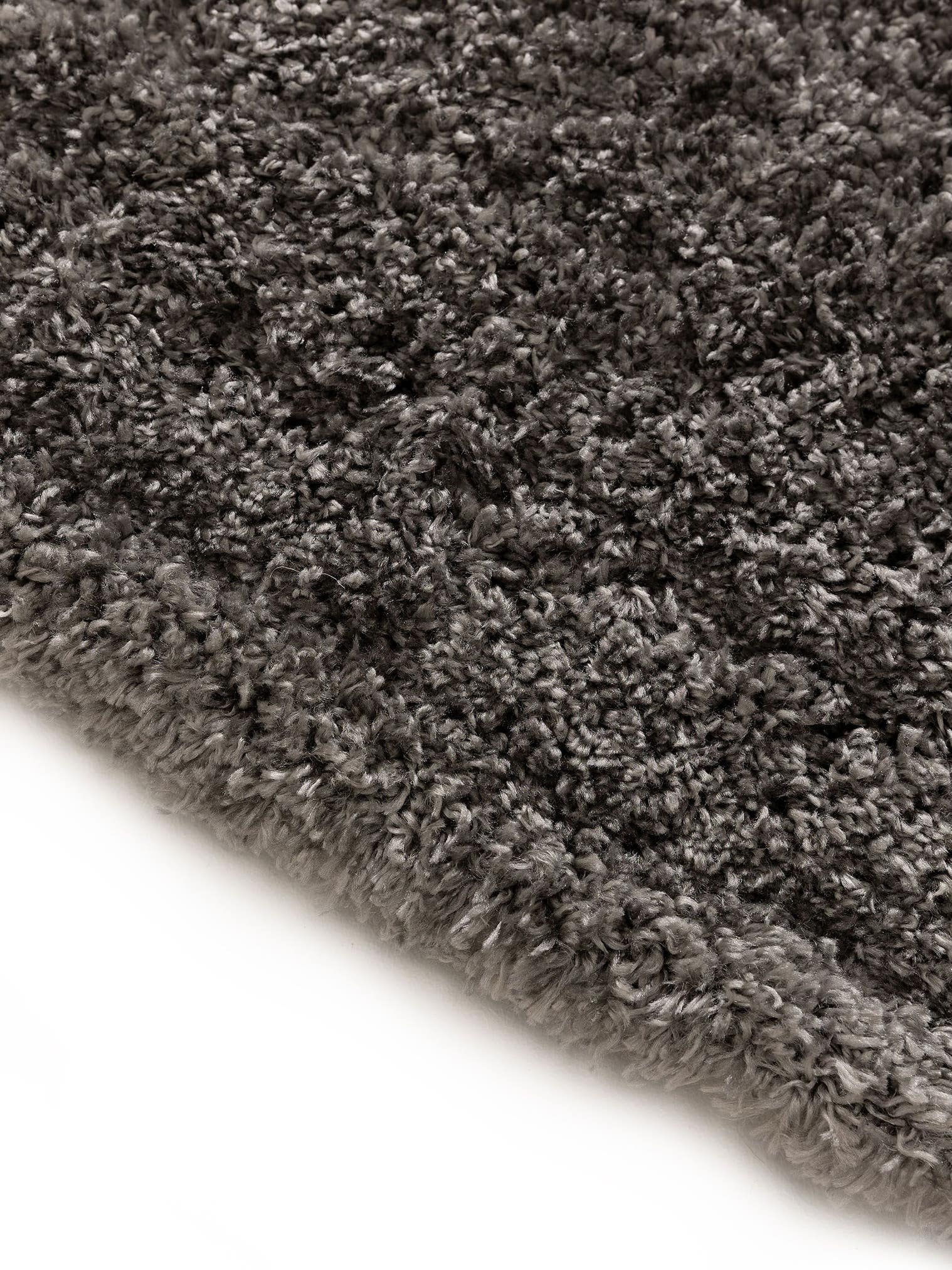 Tapis en 100% Polypropylène en Gris avec une pile de 41 - 50 mm de hauteur de benuta Pop