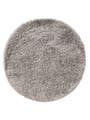 Tapis à poils longs rond Ricky Gris
