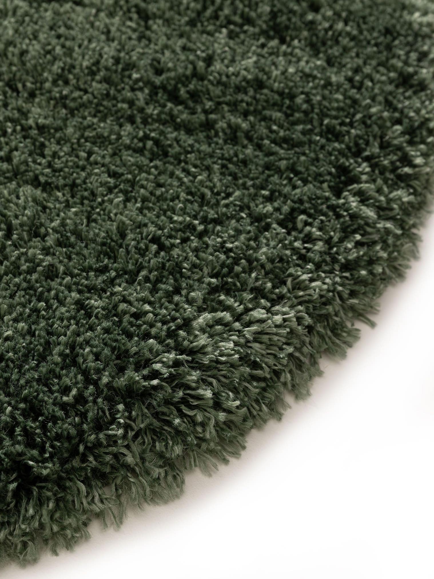 Tapis en 100% Polypropylène en Vert avec une pile de 41 - 50 mm de hauteur de benuta Pop