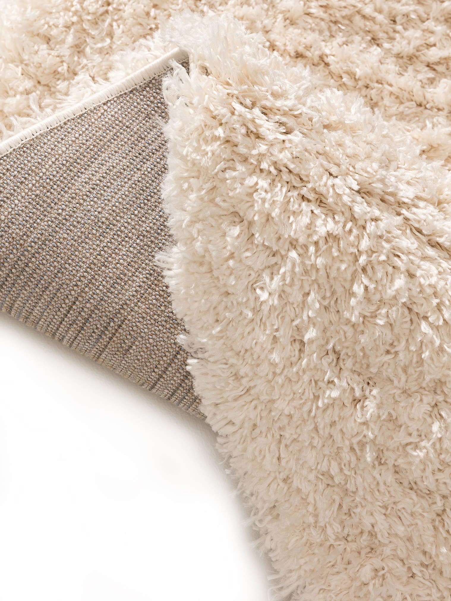 Tapis en 100% Polypropylène en Beige avec une pile de 41 - 50 mm de hauteur de benuta Pop