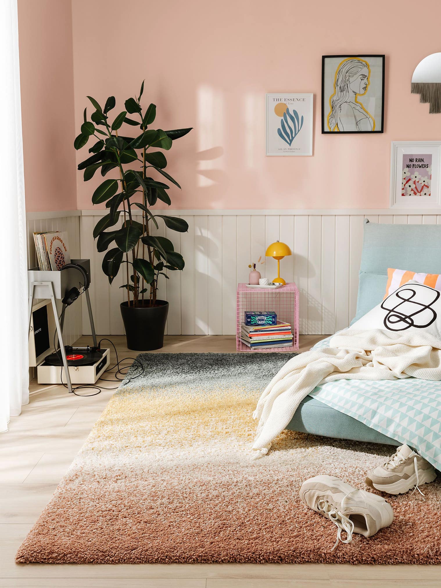 Tapis en 100% Polypropylène en Multicouleur avec une pile de 21 - 30 mm de hauteur de benuta Pop
