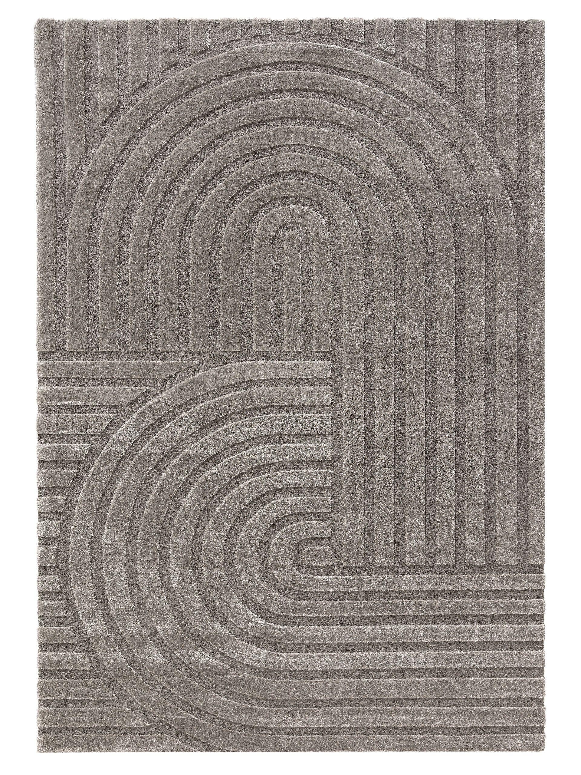 Rug made of 60% Polypropylene, 40% Polyester in Grey with a 11 - 20 mm high pile by benuta Nest