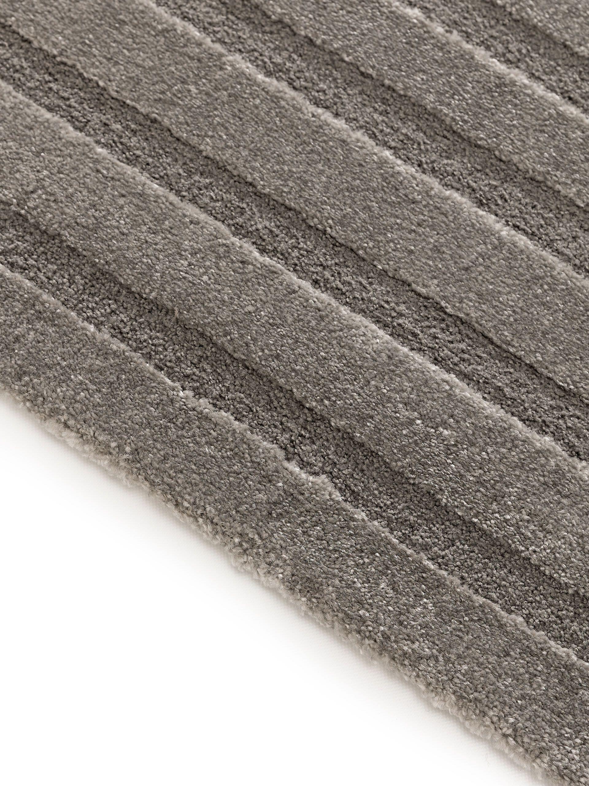Rug made of 60% Polypropylene, 40% Polyester in Grey with a 11 - 20 mm high pile by benuta Nest