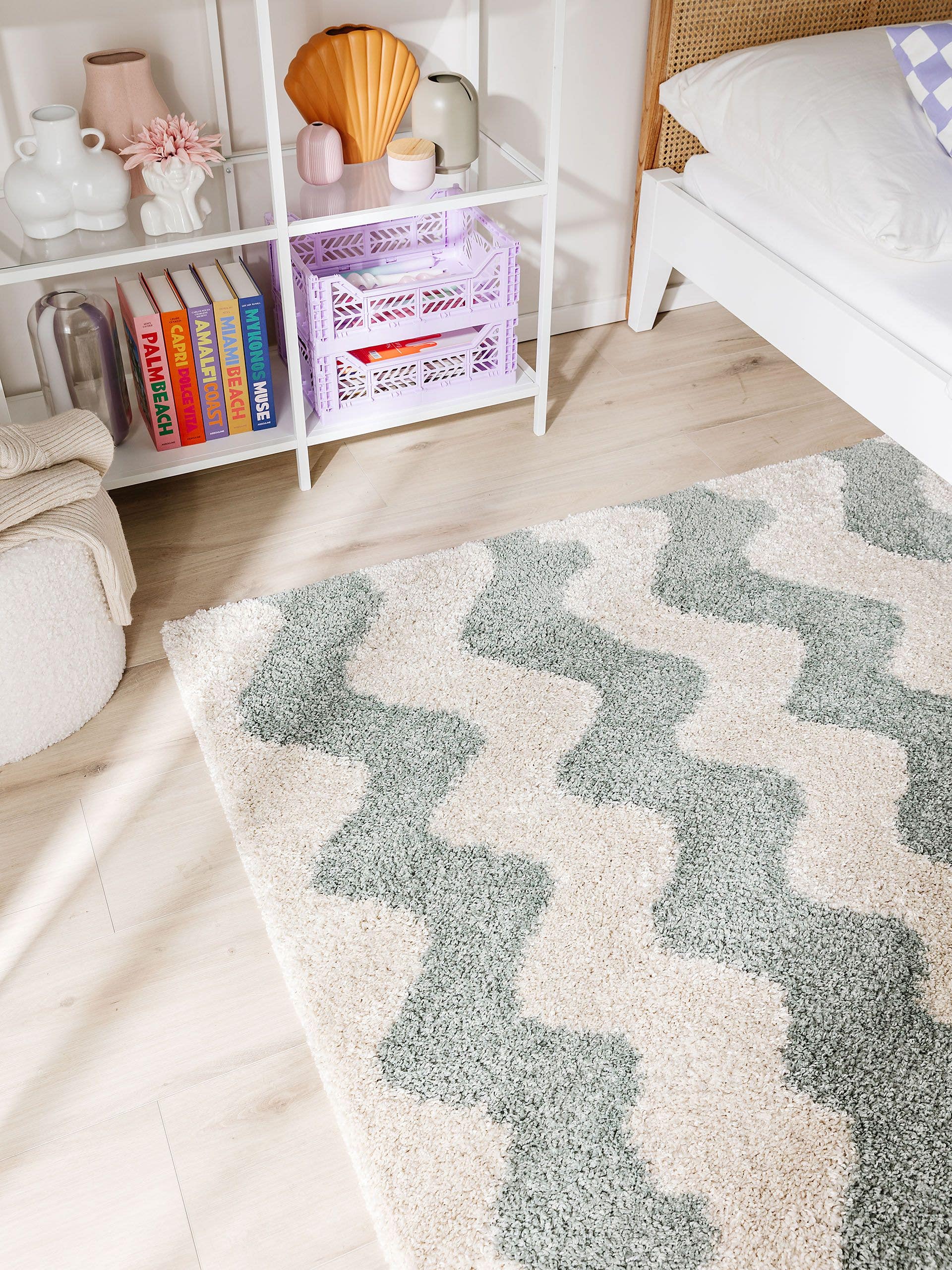 Rug made of 100% Polypropylene in Multicoloured with a 21 - 30 mm high pile by benuta Pop