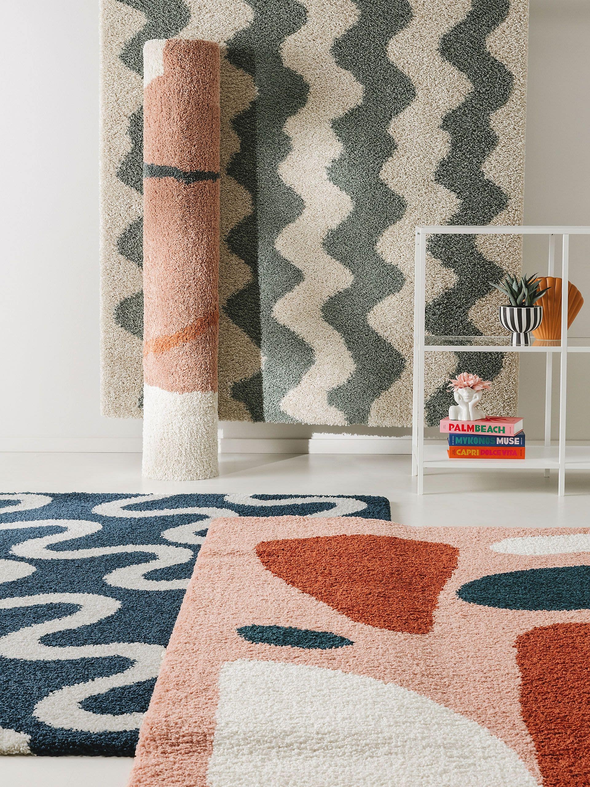 Rug made of 100% Polypropylene in Multicoloured with a 21 - 30 mm high pile by benuta Pop