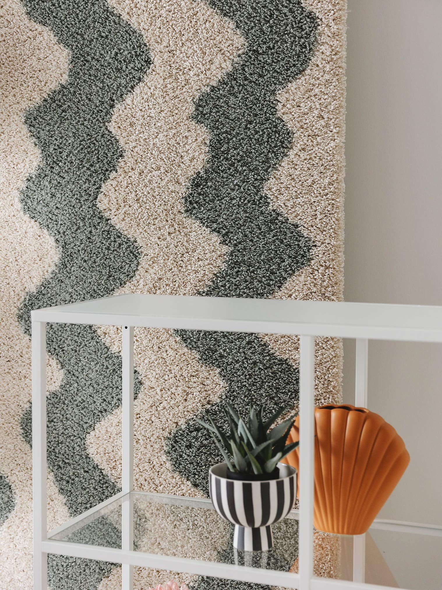Rug made of 100% Polypropylene in Multicoloured with a 21 - 30 mm high pile by benuta Pop
