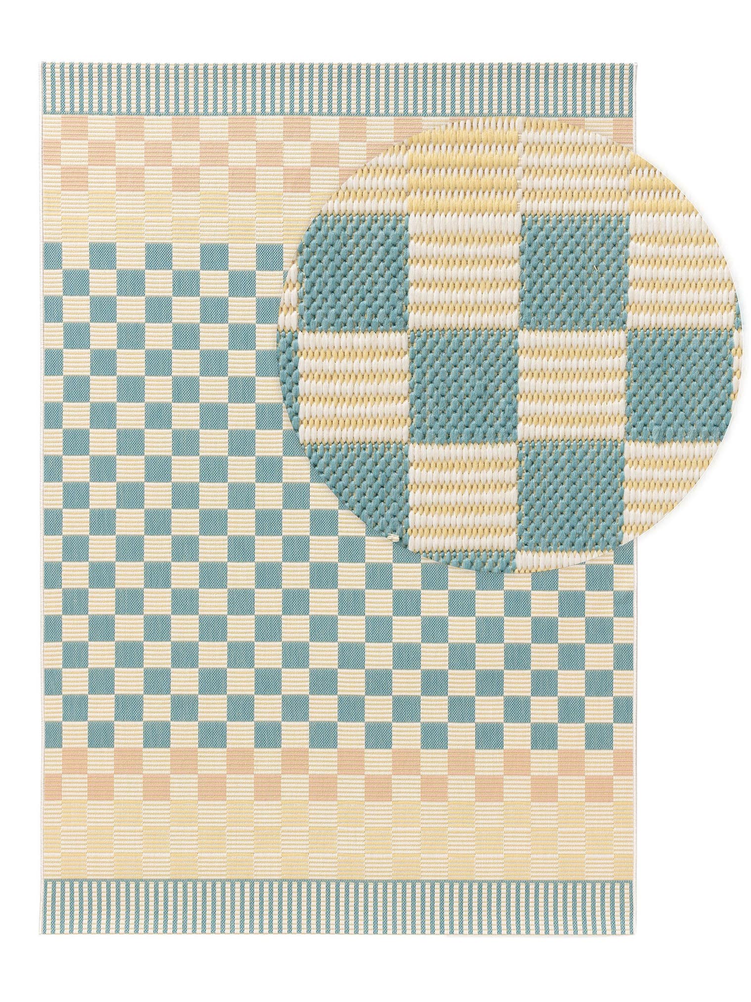 Rug made of 100% Polypropylene in Multicoloured with a 1- 5 mm high pile by benuta Pop