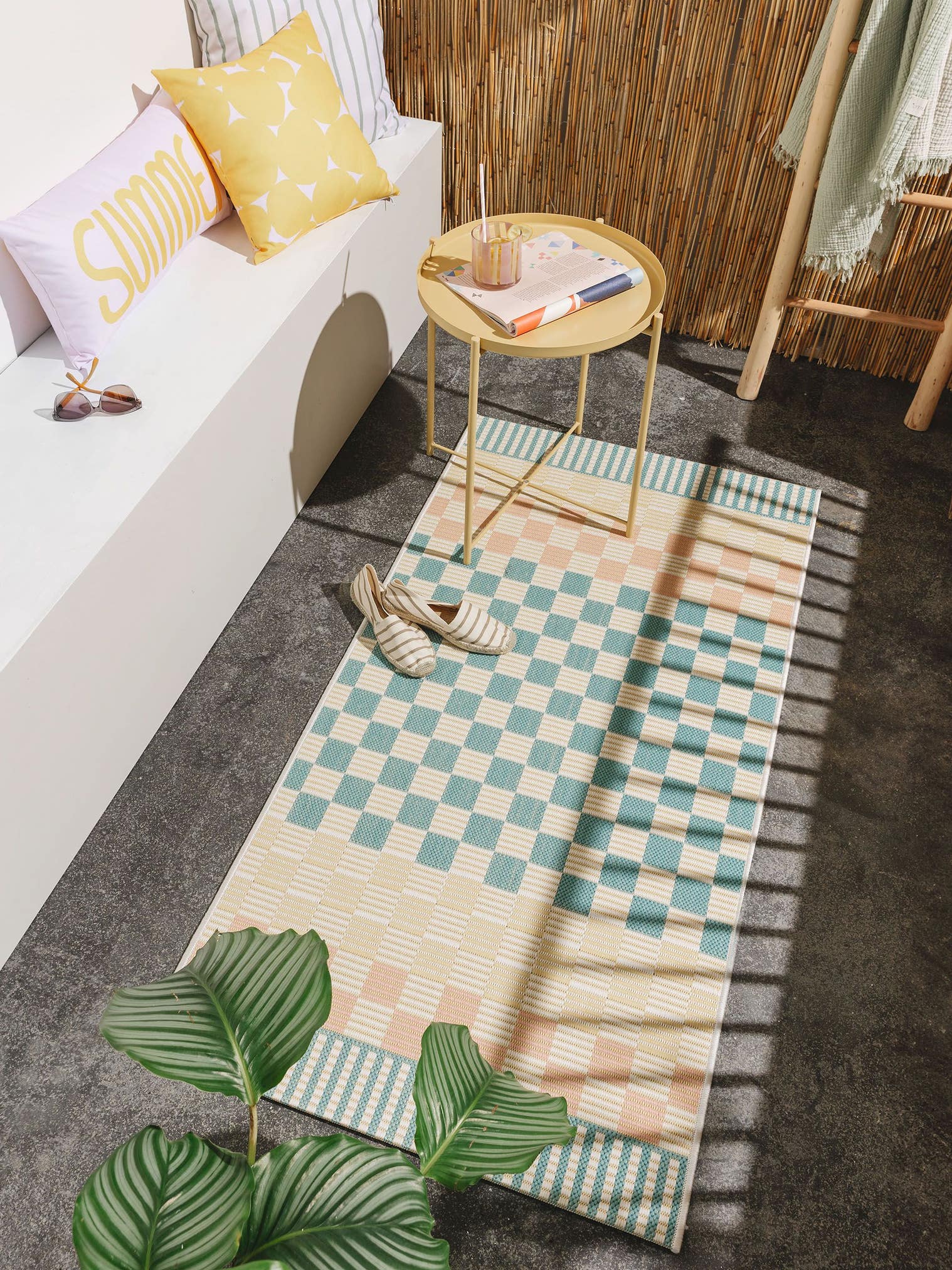 Rug made of 100% Polypropylene in Multicoloured with a 1- 5 mm high pile by benuta Pop