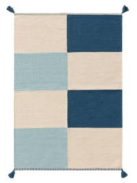 Kinderteppich Anton Multicolor/Blau