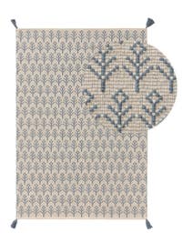 Waschbarer Kinderteppich Elli Blau