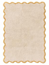Waschbarer Kinderteppich Emilia Gelb