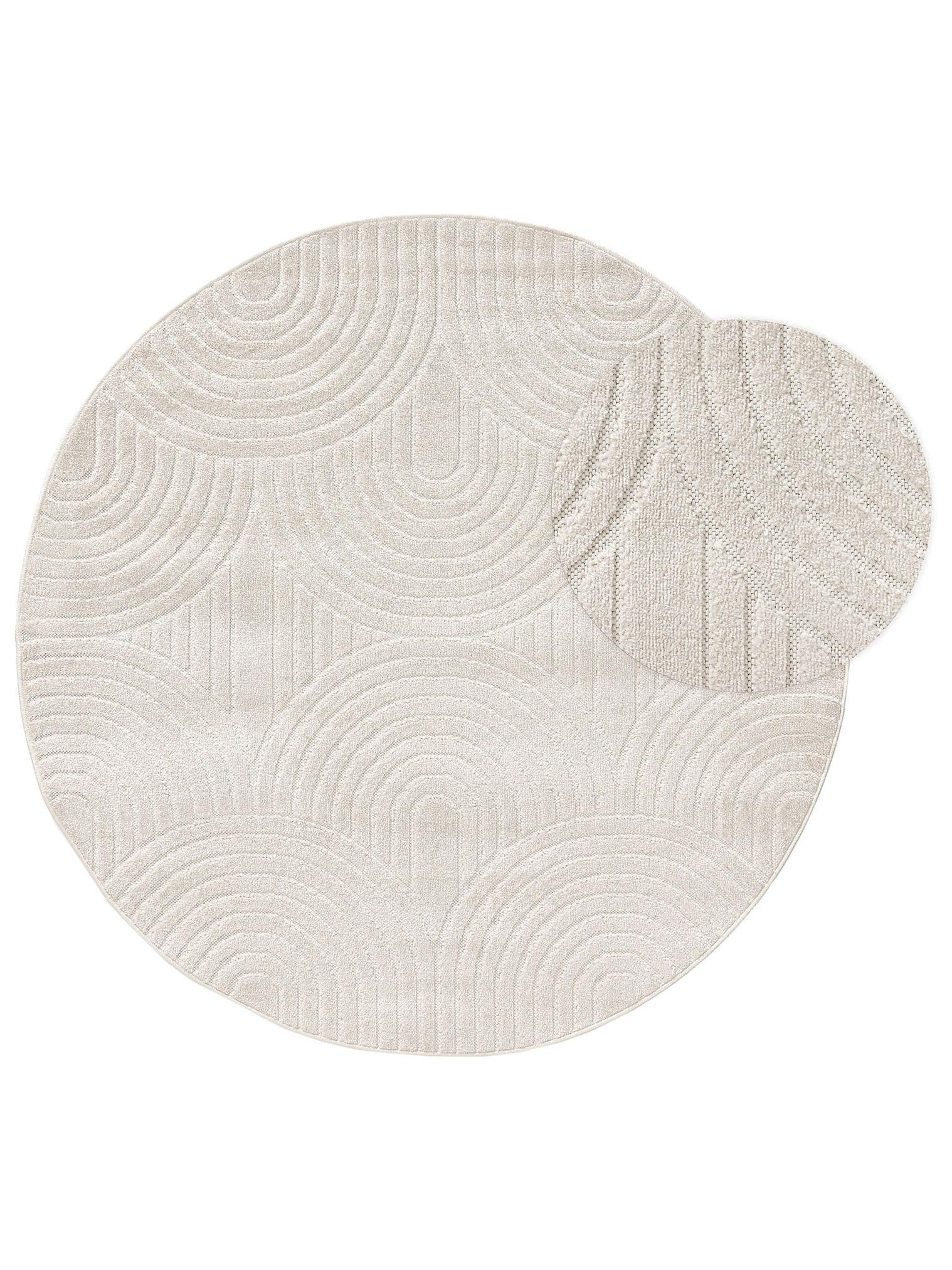 Rug made of 100% Polypropylene in Beige with a 6 - 10 mm high pile by benuta Pop