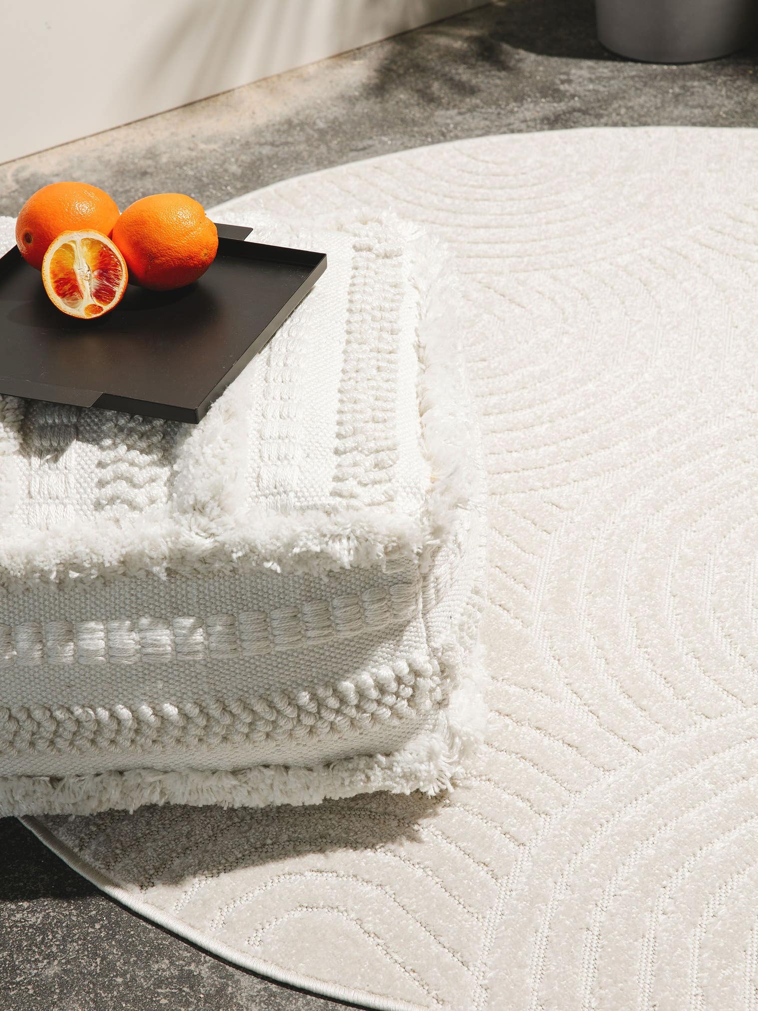 Rug made of 100% Polypropylene in Beige with a 6 - 10 mm high pile by benuta Pop