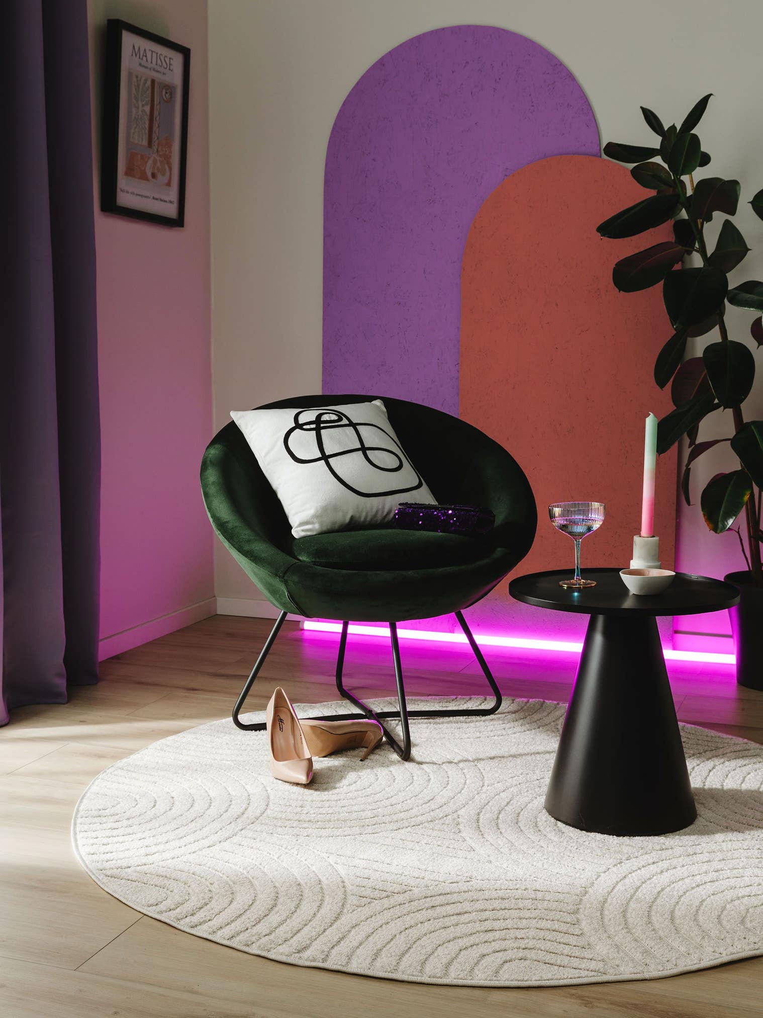 Rug made of 100% Polypropylene in Beige with a 6 - 10 mm high pile by benuta Pop