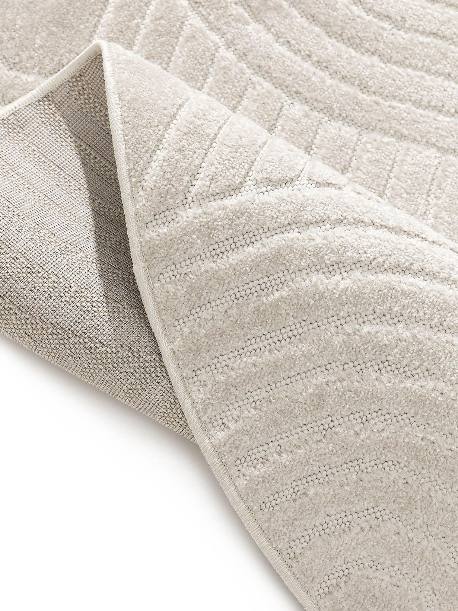 Rug made of 100% Polypropylene in Beige with a 6 - 10 mm high pile by benuta Pop