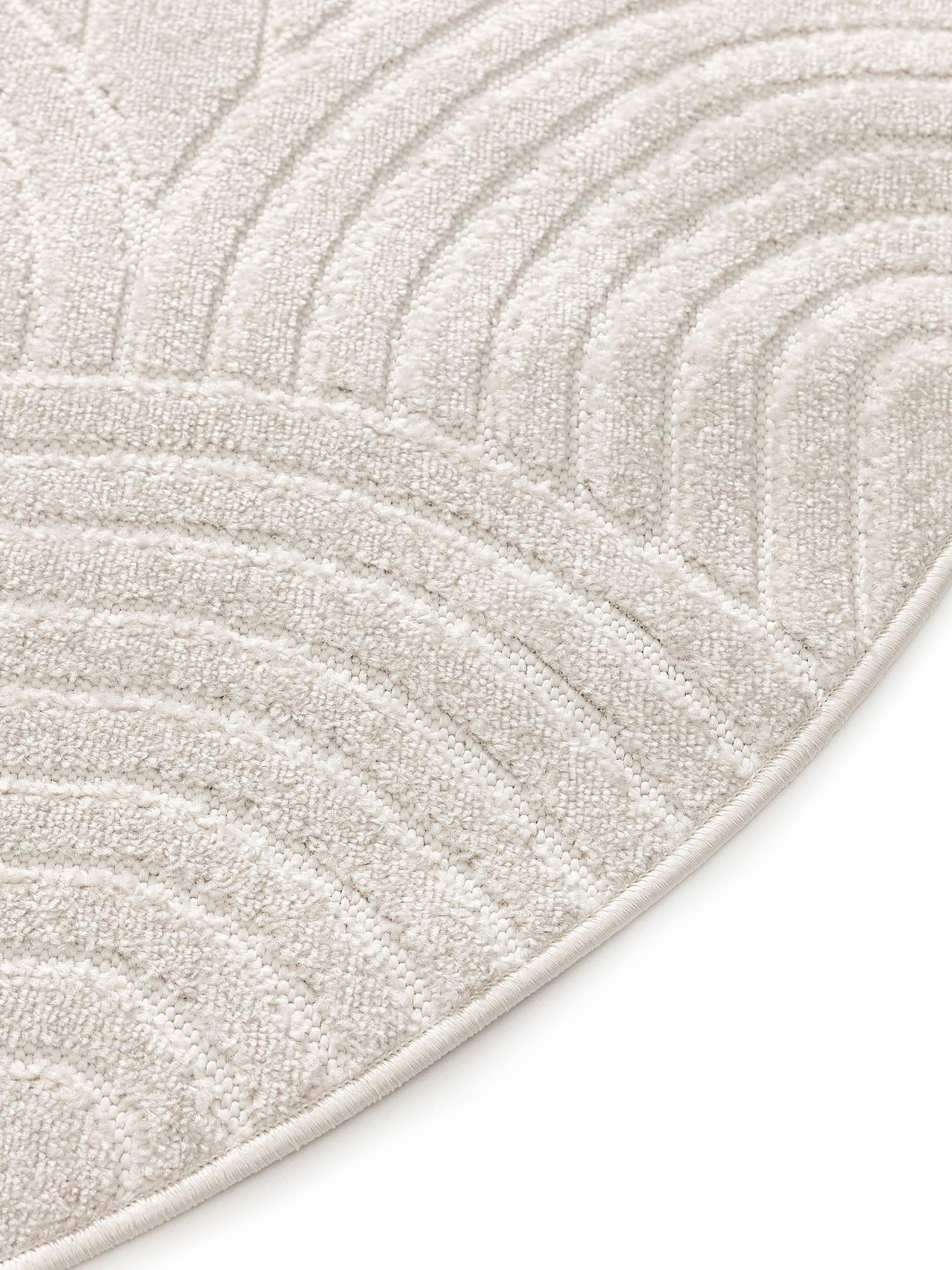 Rug made of 100% Polypropylene in Beige with a 6 - 10 mm high pile by benuta Pop