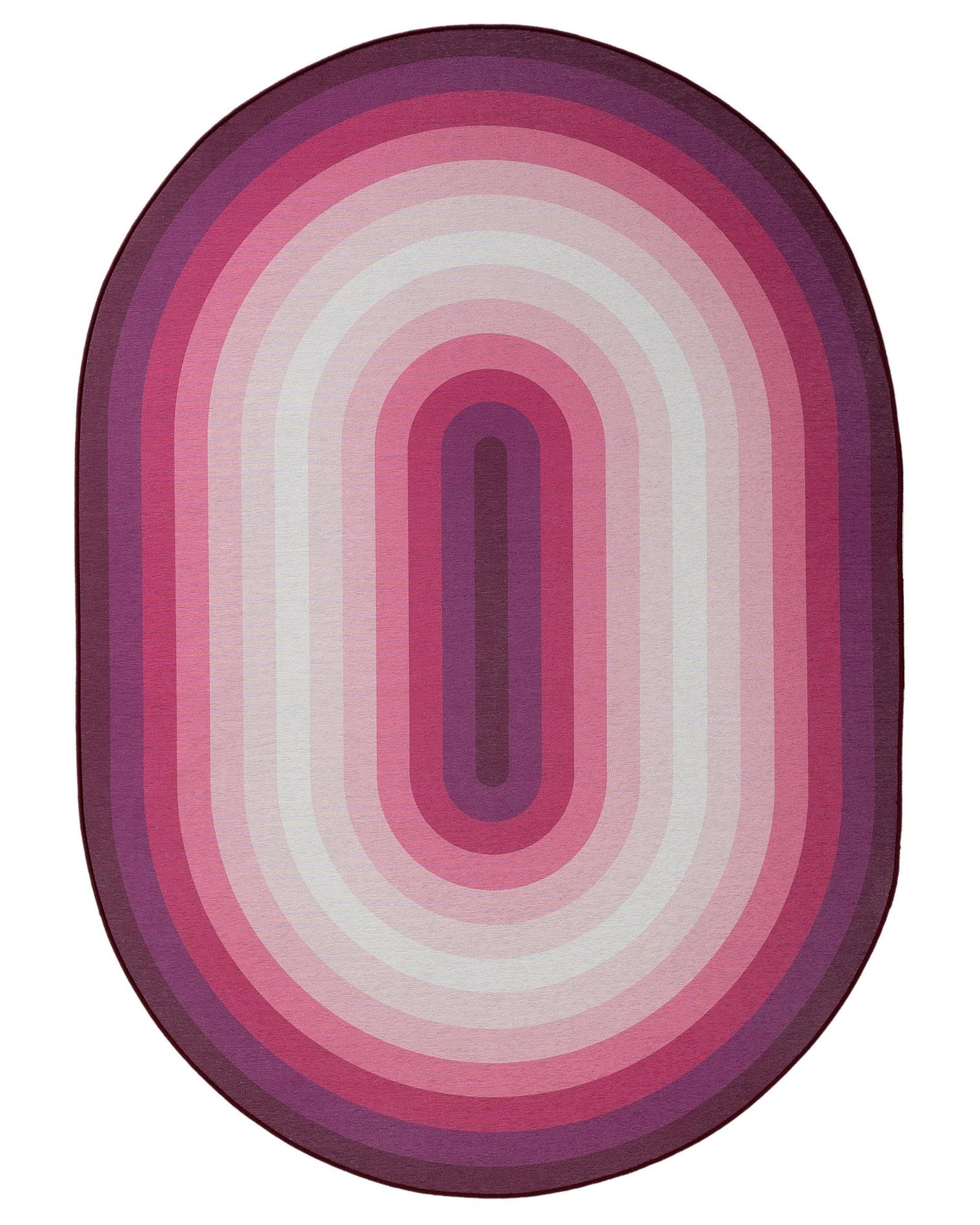 Tappeto di 100% Poliestere in Rosa con pelo alto 1- 5 mm da benuta Pop