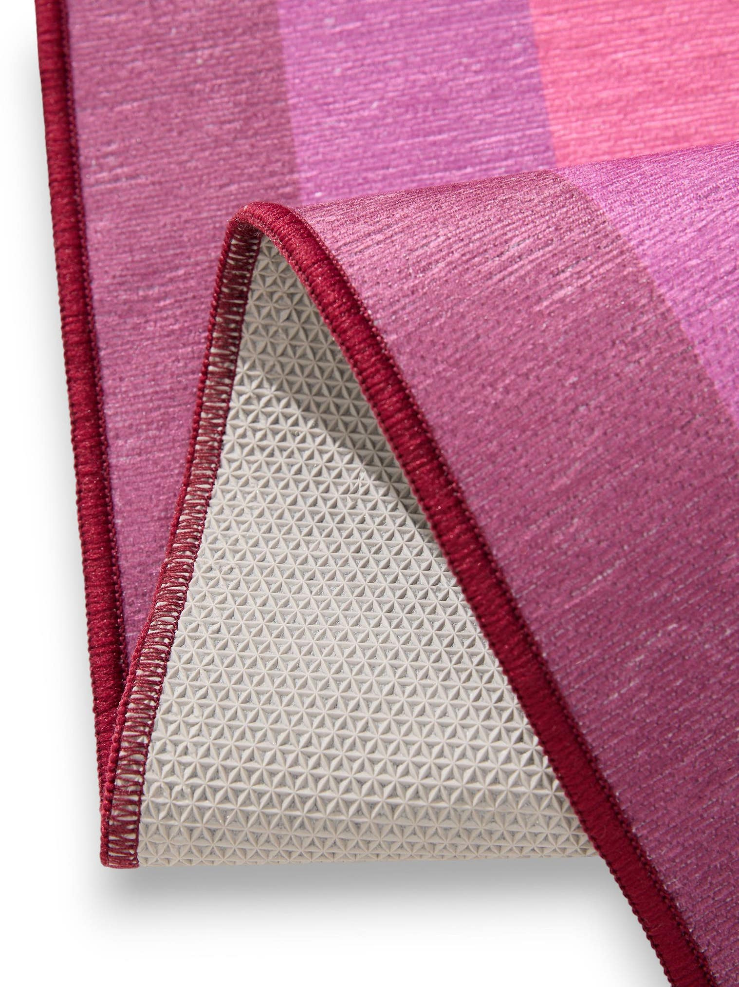 Tappeto di 100% Poliestere in Rosa con pelo alto 1- 5 mm da benuta Pop