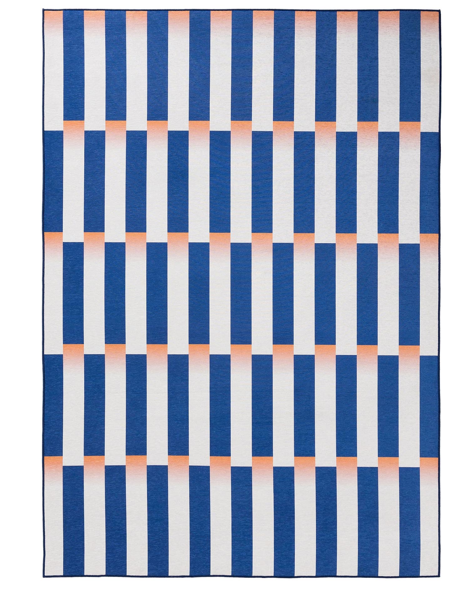 Tapijt van 100% Polyester in Blauw met een 1- 5 mm hoge pool van benuta Pop