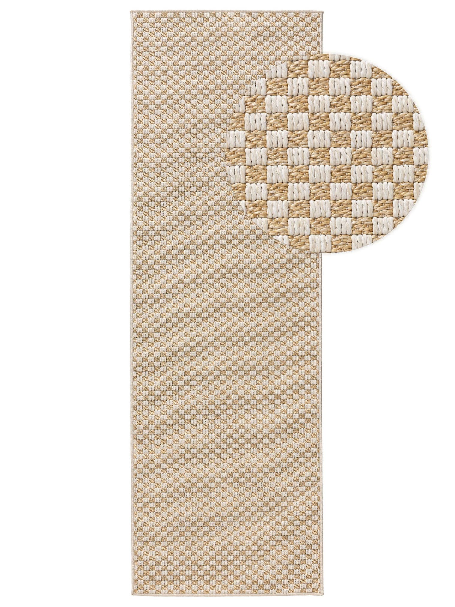 Teppich aus 100% Polypropylen in Beige mit bis 5 mm hohem Flor von benuta Pop
