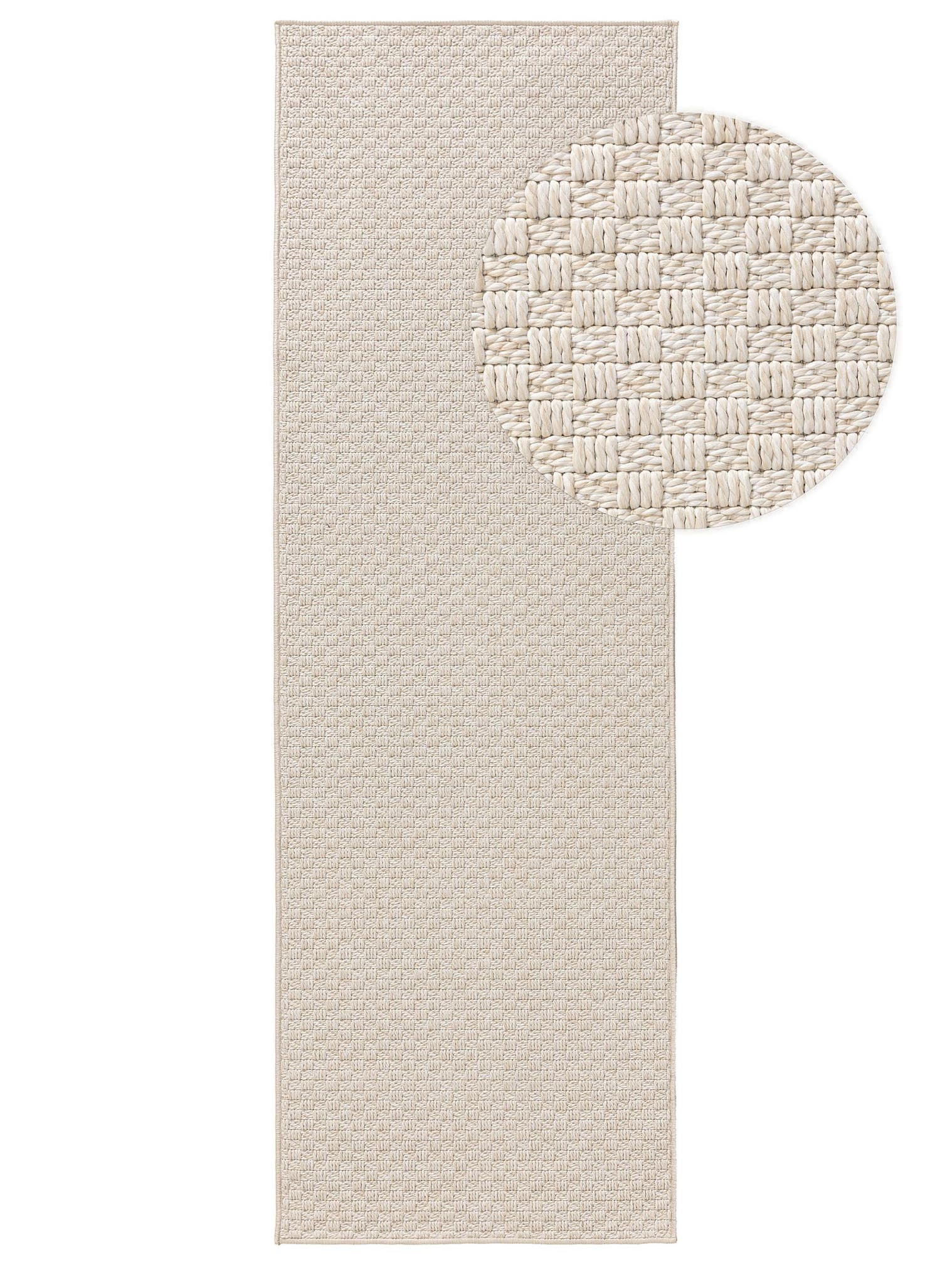 Teppich aus 100% Polypropylen in Beige mit bis 5 mm hohem Flor von benuta Pop