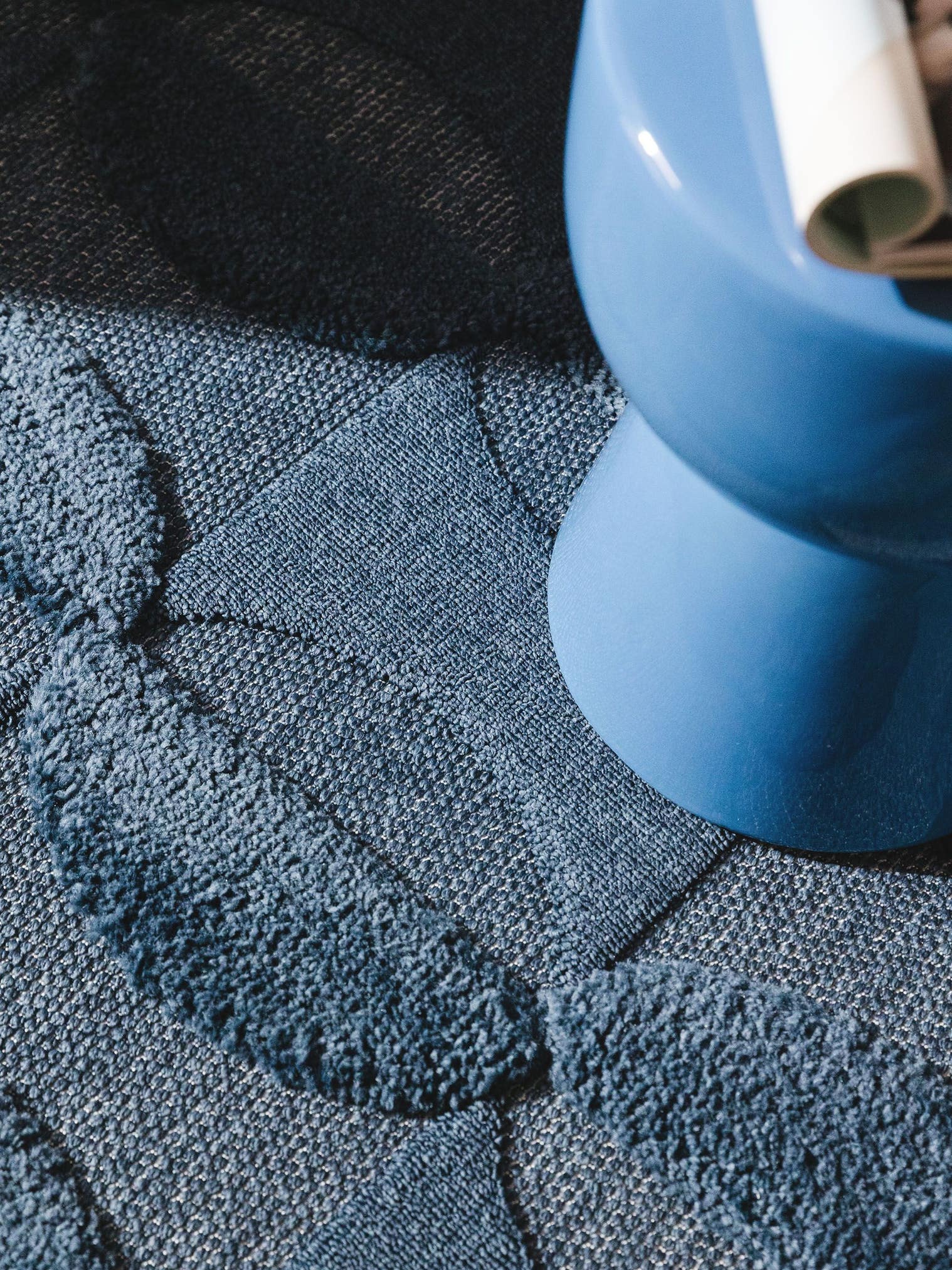 Rug made of 100% Polypropylene in Blue with a 6 - 10 mm high pile by benuta Pop