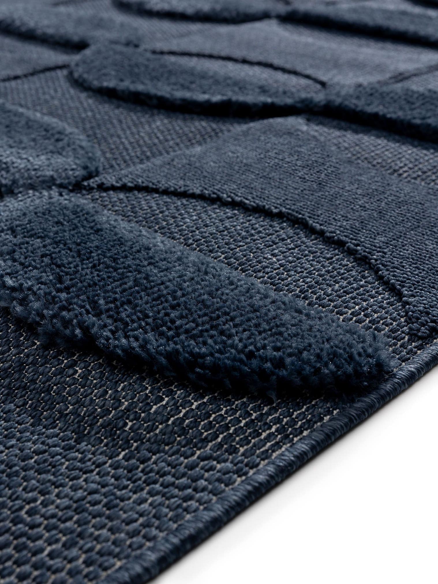 Rug made of 100% Polypropylene in Blue with a 6 - 10 mm high pile by benuta Pop