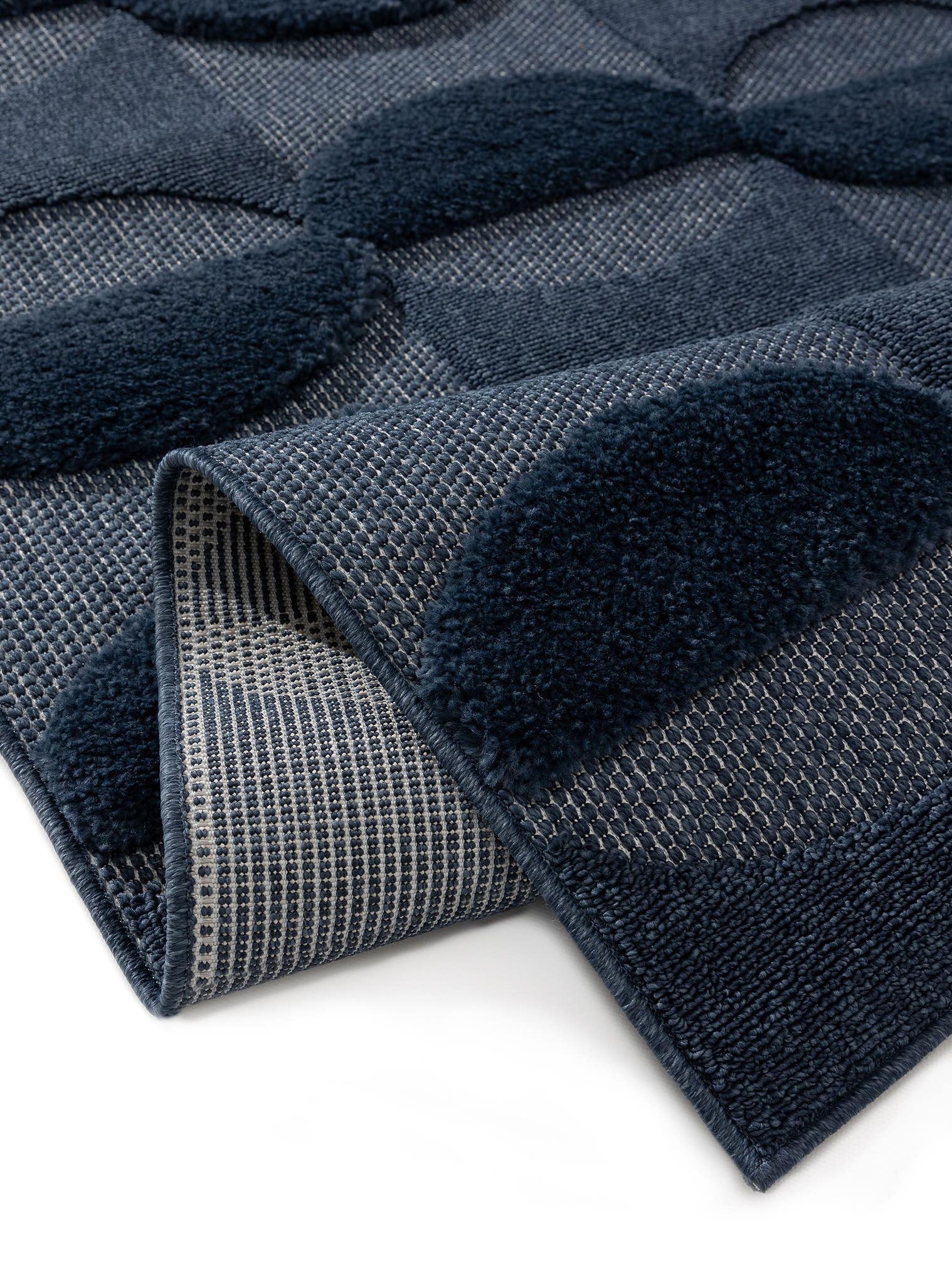 Rug made of 100% Polypropylene in Blue with a 6 - 10 mm high pile by benuta Pop