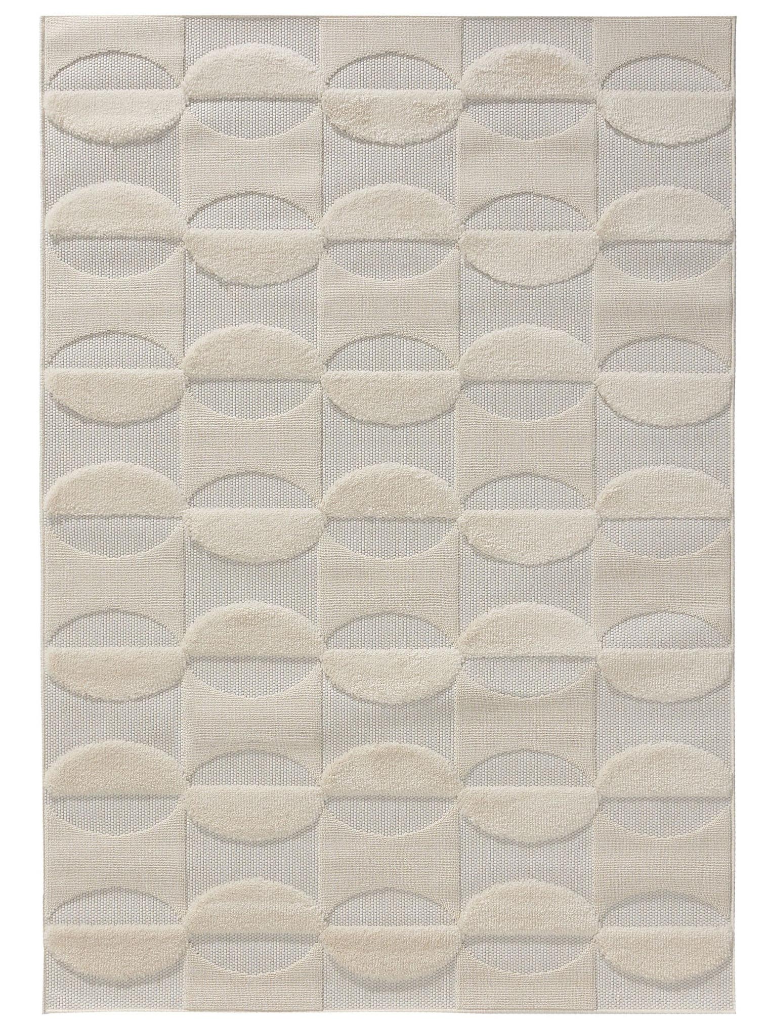 Teppich aus 100% Polypropylen in Weiß mit 6 bis 10 mm hohem Flor von benuta Pop