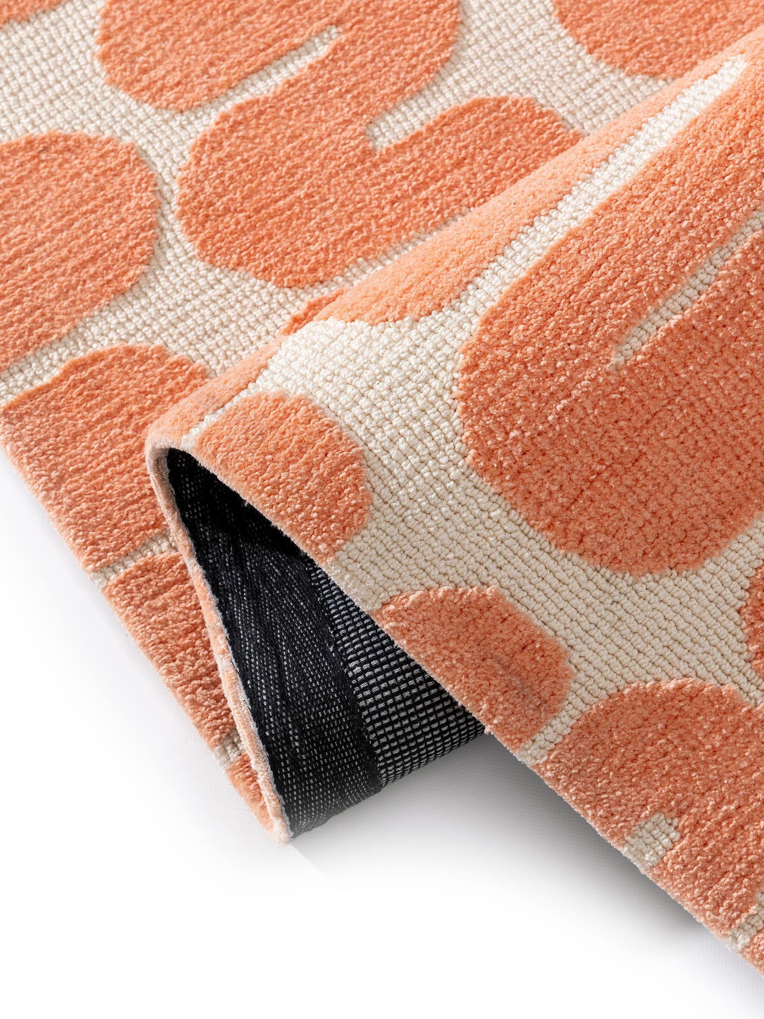 Tappeto di 100% Poliestere (Microfibra) in Arancio con pelo alto 6 - 10 mm da benuta Pop