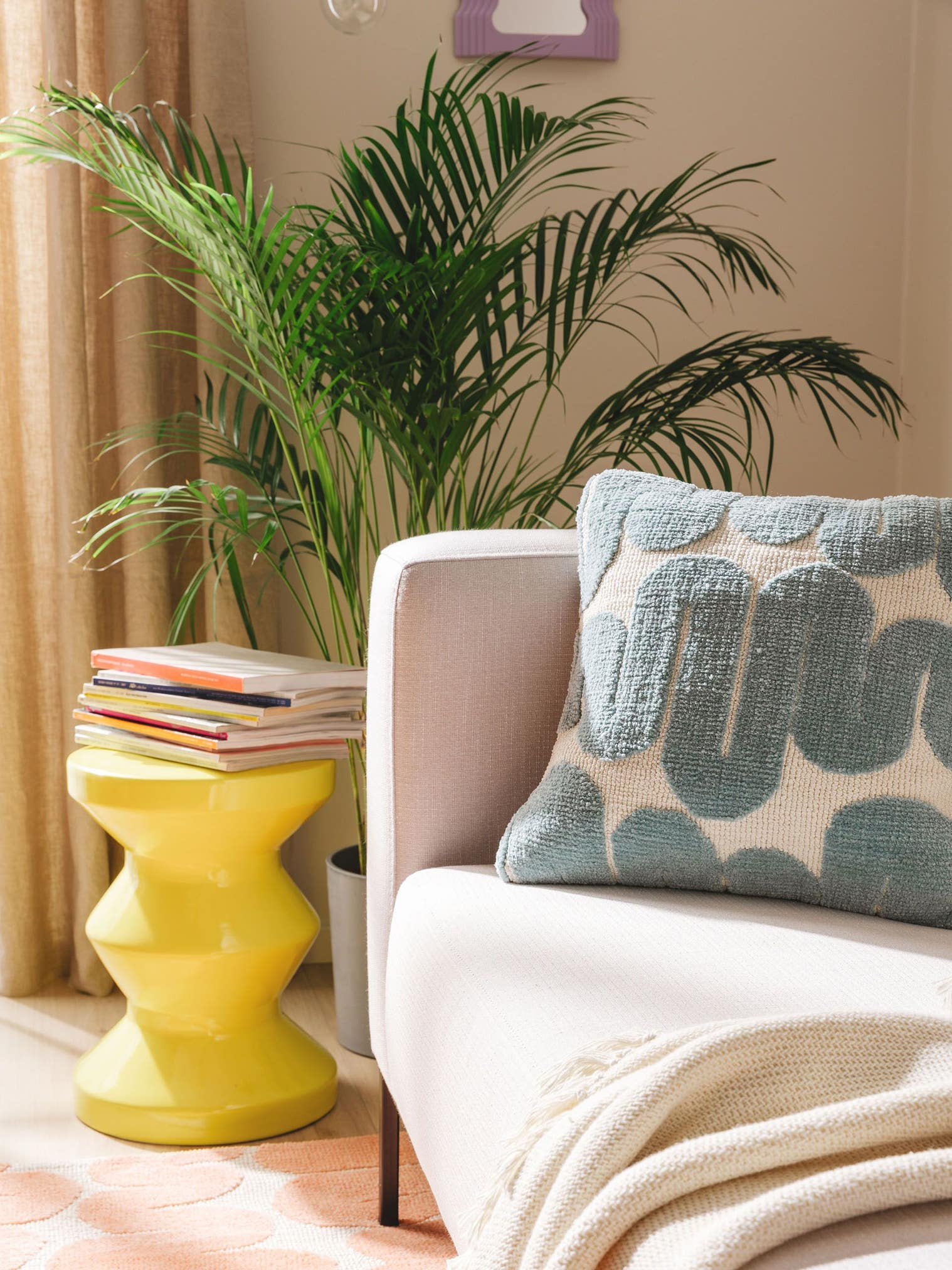 Kissenbezug Ally Mint im Design Abstrakt aus 100% Polyester (Mikrofaser) von benuta Pop