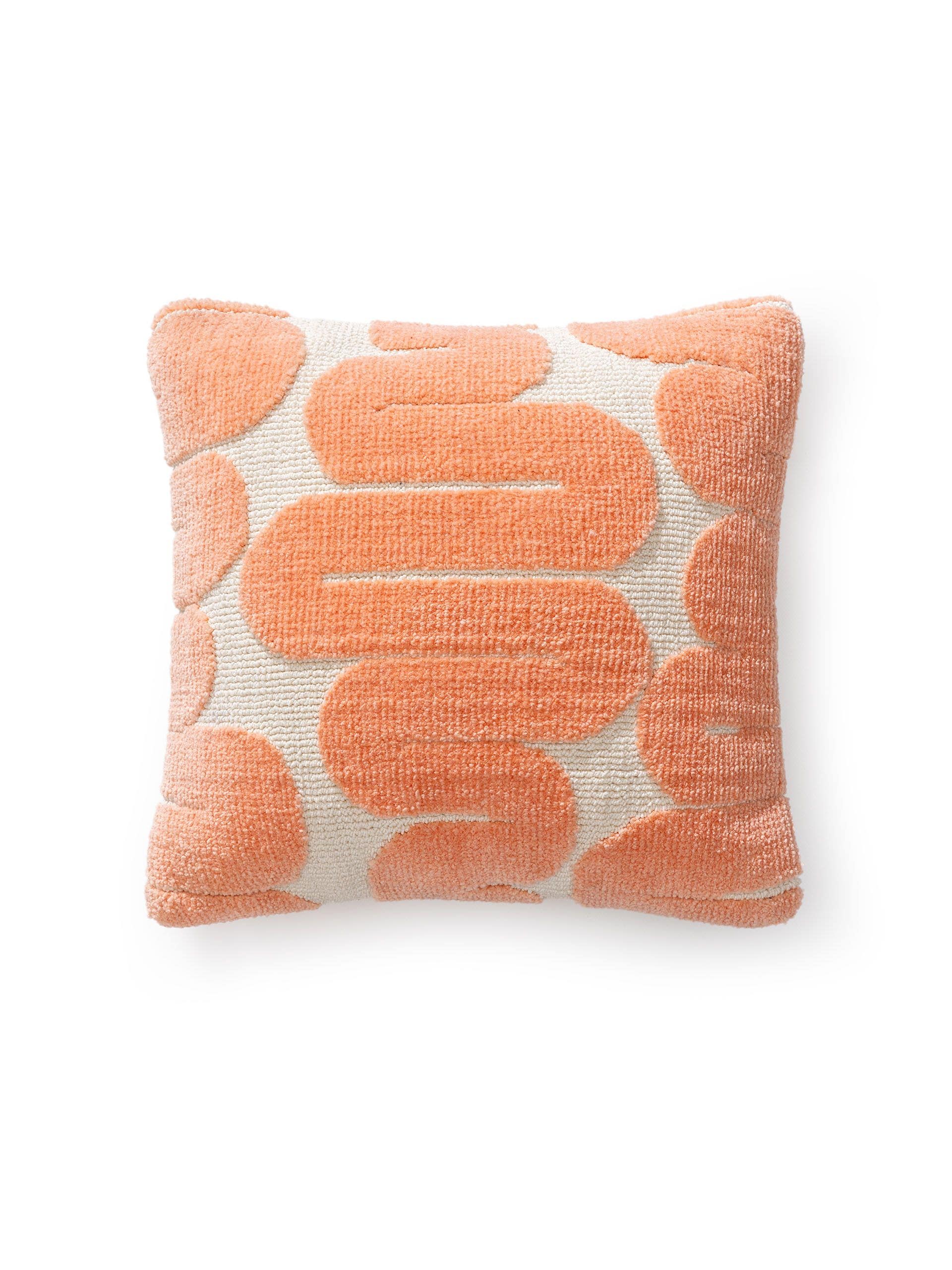Copricuscino Ally Arancio in Abstract-ontwerp van 100% Poliestere (Microfibra) door benuta Pop