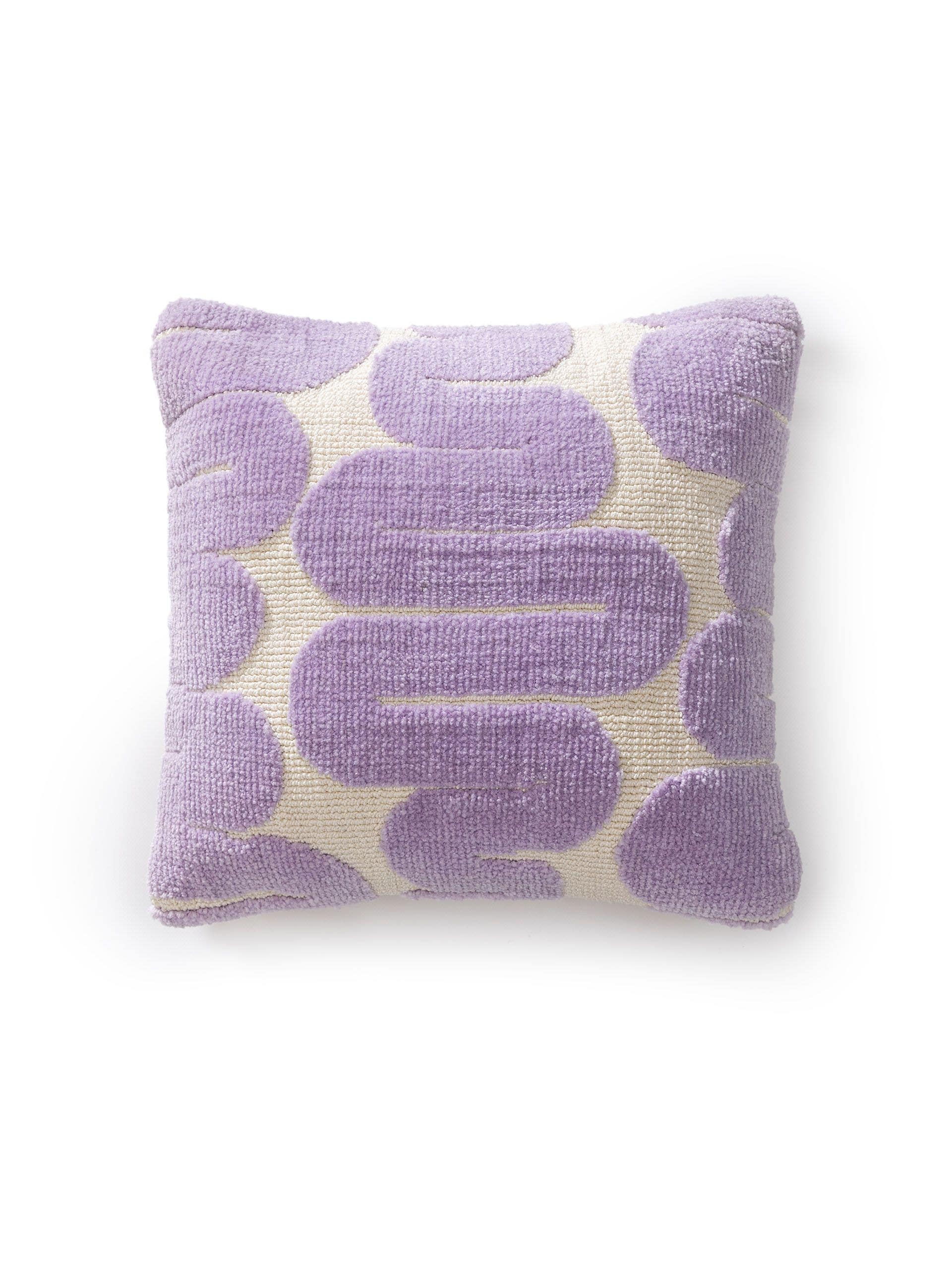 Fronha de almofada Ally Roxo com design Resumo em 100% poliéster (microfibra) da benuta Pop