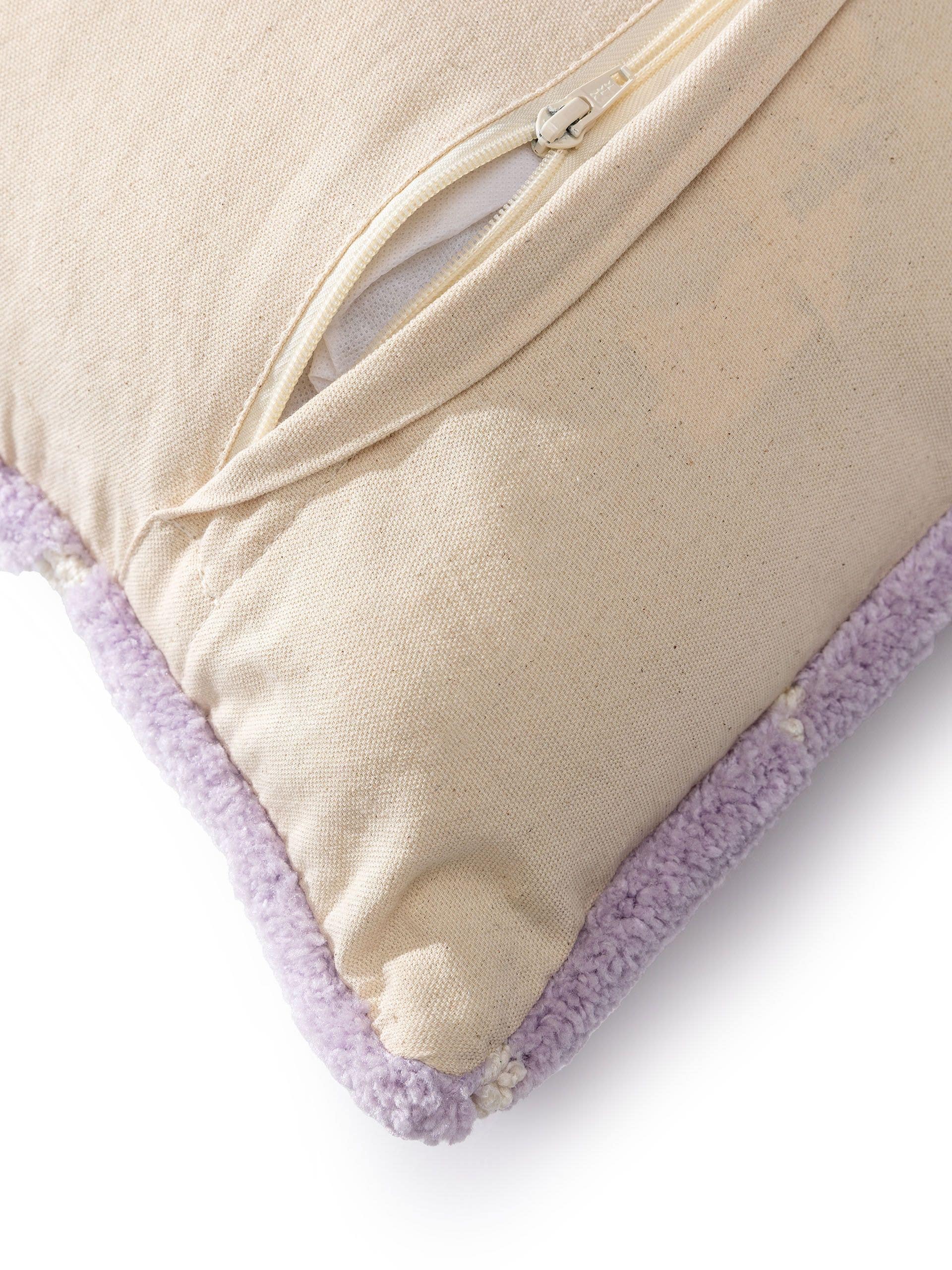 Fronha de almofada Ally Roxo com design Resumo em 100% poliéster (microfibra) da benuta Pop