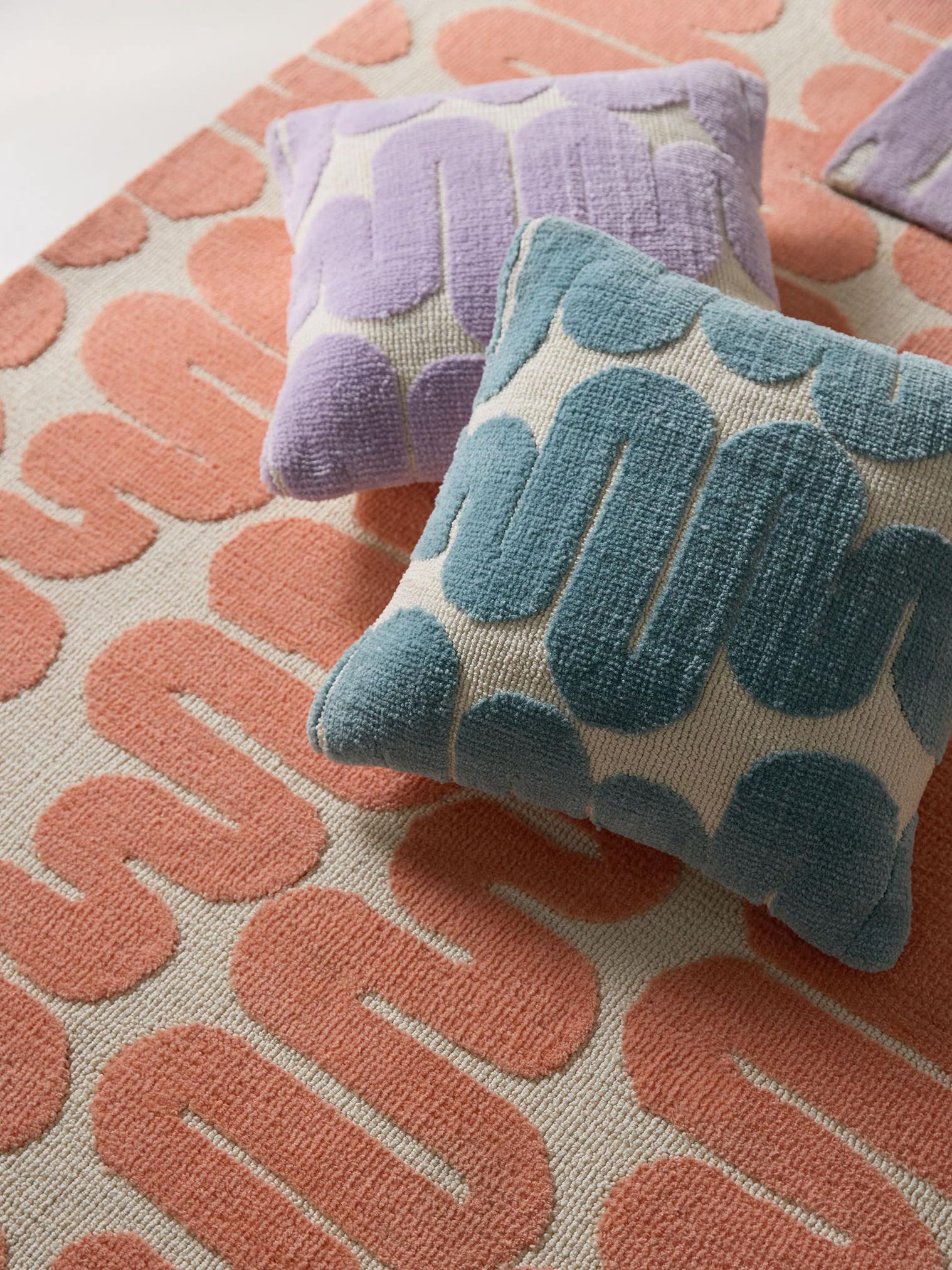 Pudebetræk Ally Lilla i Abstract-design lavet af 100% Polyester (microfiber) fra benuta Pop