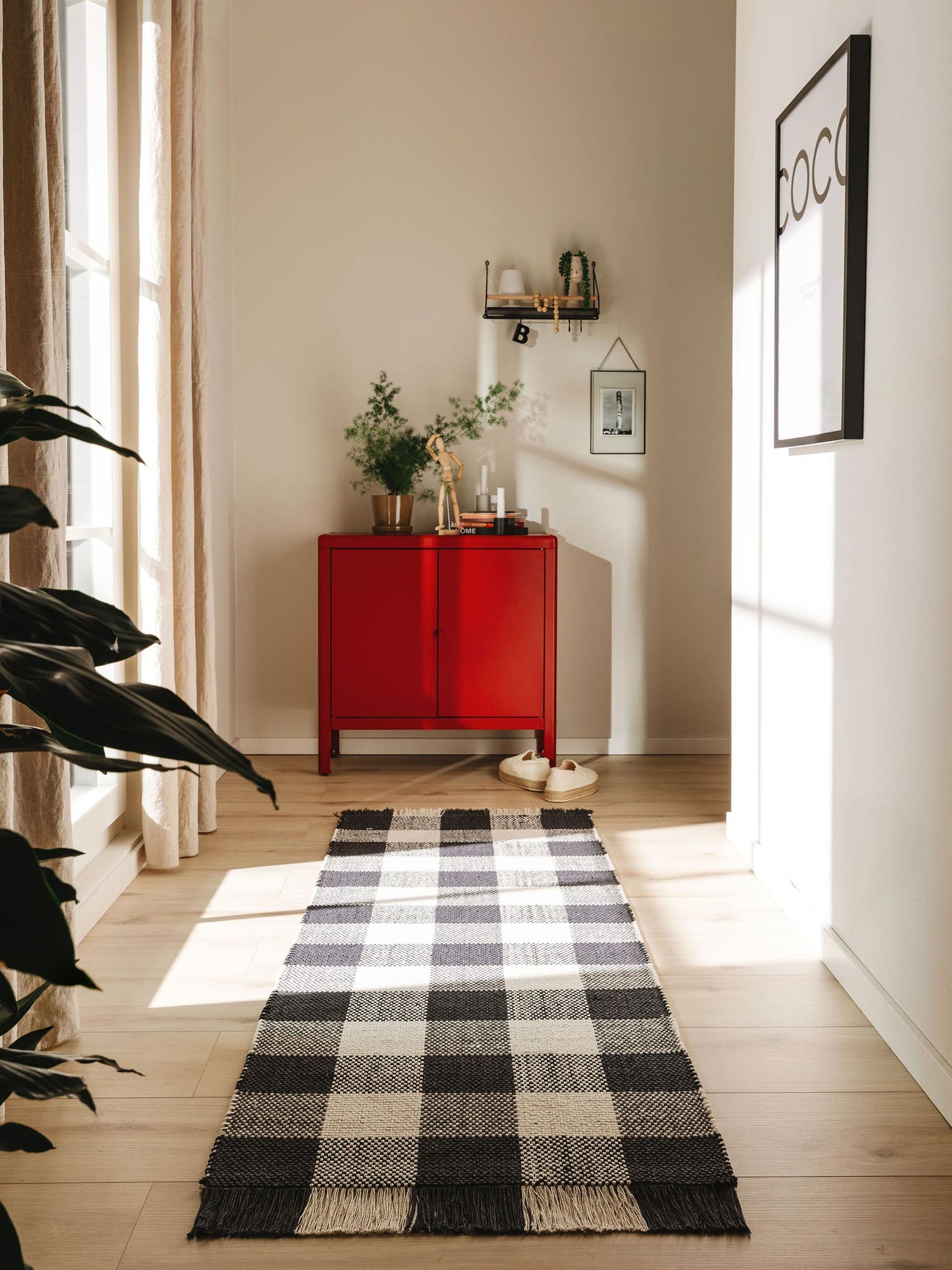 Teppich aus 100% Baumwolle in Schwarz/Weiß mit bis 5 mm hohem Flor von benuta Pop