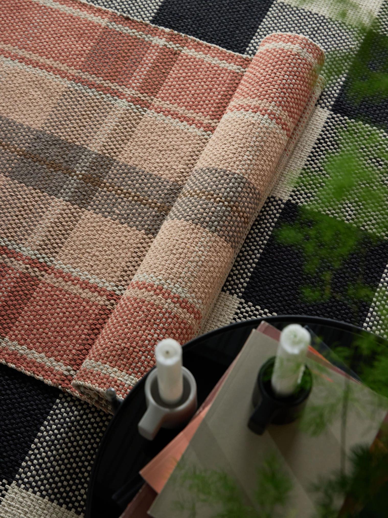 Teppich aus 100% Baumwolle in Rosa mit bis 5 mm hohem Flor von benuta Pop