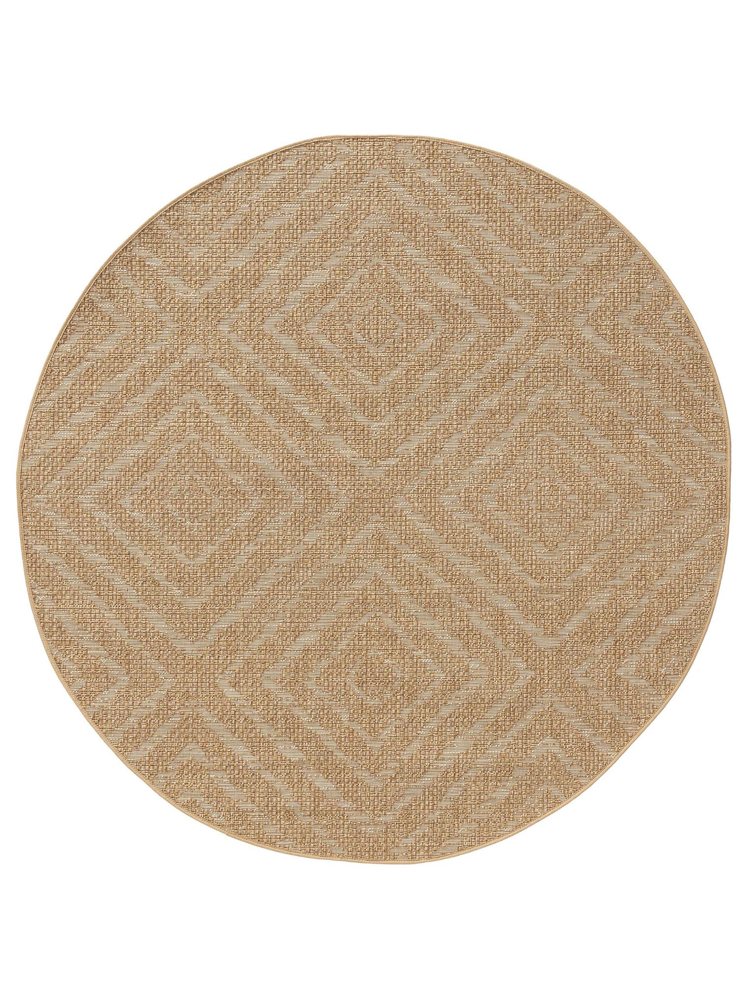Tapis en 100% Polypropylène en Marron avec une pile de 1- 5 mm de hauteur de benuta Nest