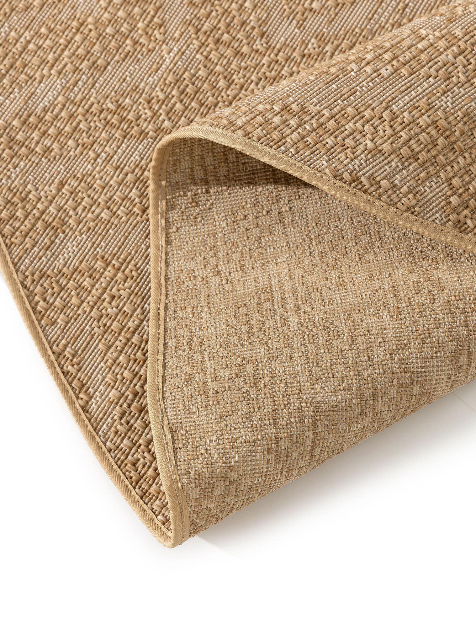 Tapis en 100% Polypropylène en Marron avec une pile de 1- 5 mm de hauteur de benuta Nest