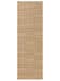 Tapis de couloir extérieur & intérieur Como Marron clair