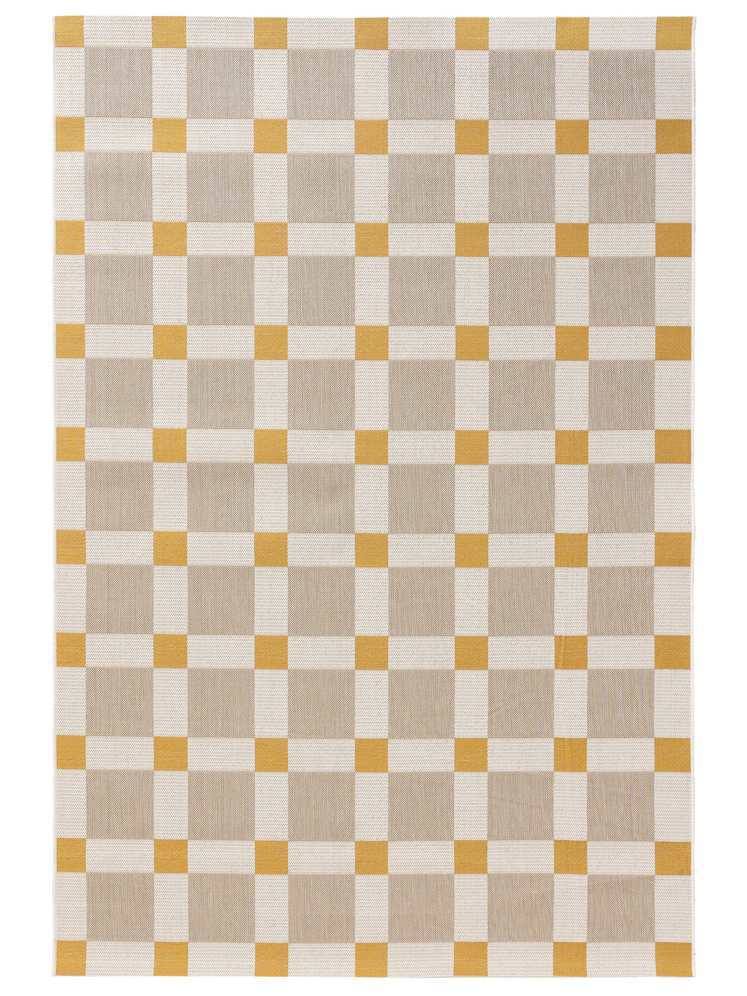 Teppe av 100 % polyester (resirkulert PET) i Beige med opptil 5 mm høy lugg fra benuta Nest